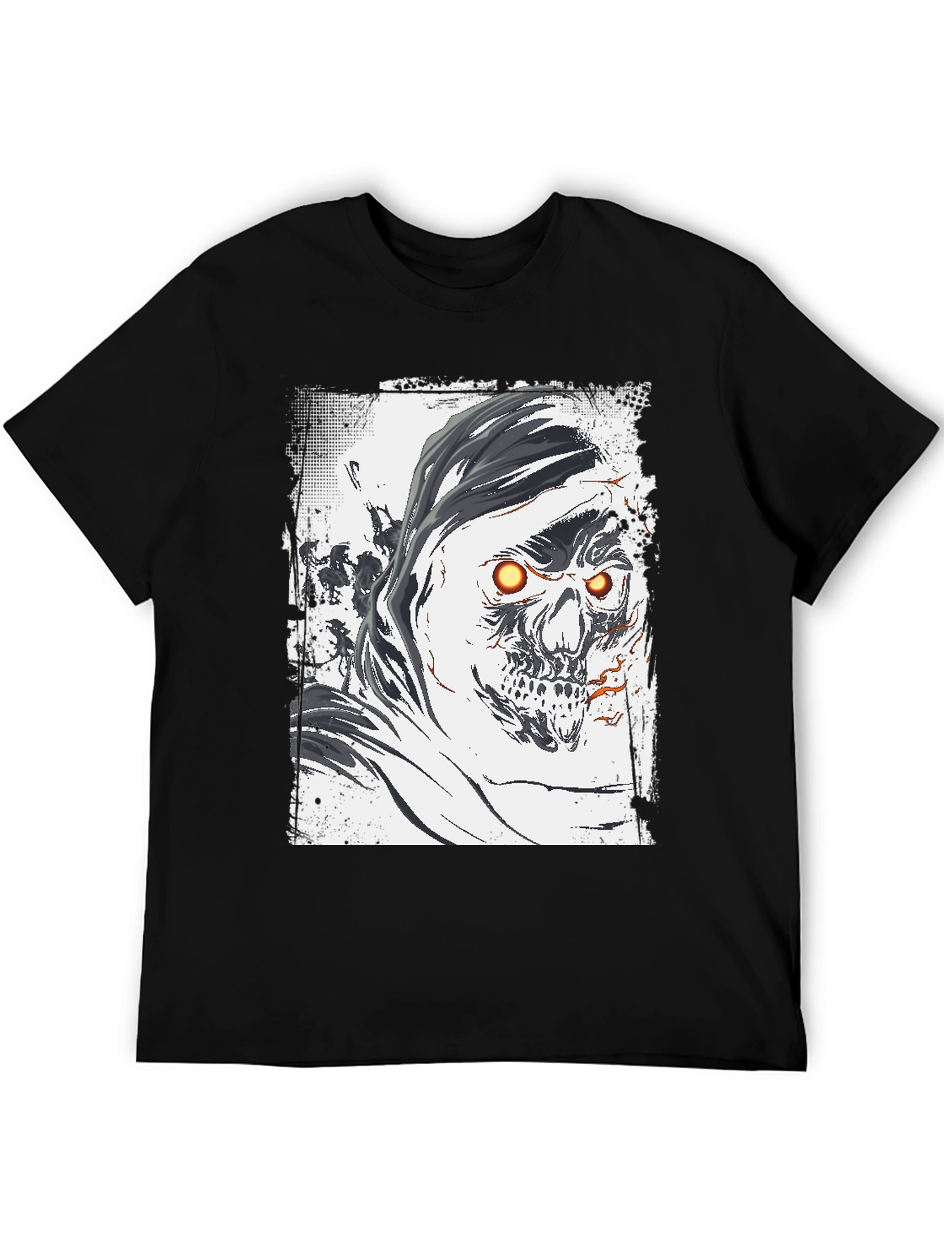 Grim Reaper Graphic Tee - Skull Design