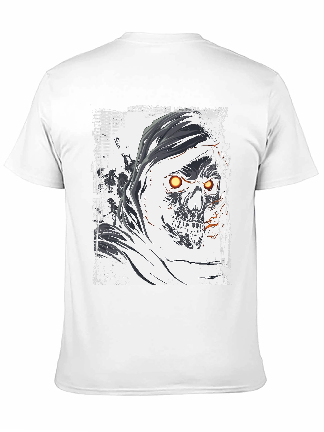 Grim Reaper Graphic Tee - Skull Design