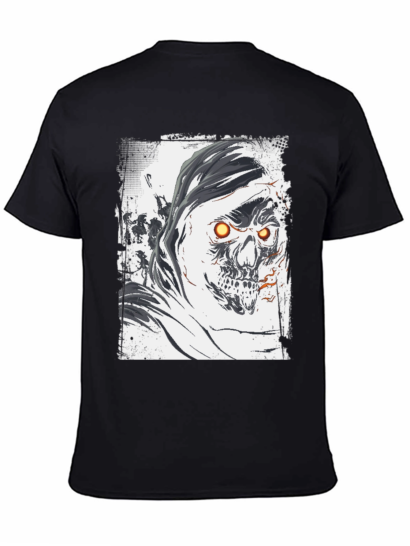 Grim Reaper Graphic Tee - Skull Design