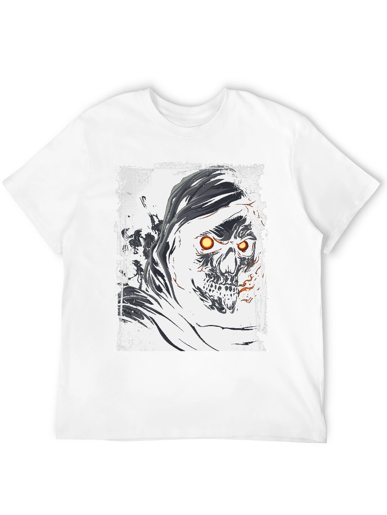 Grim Reaper Graphic Tee - Skull Design