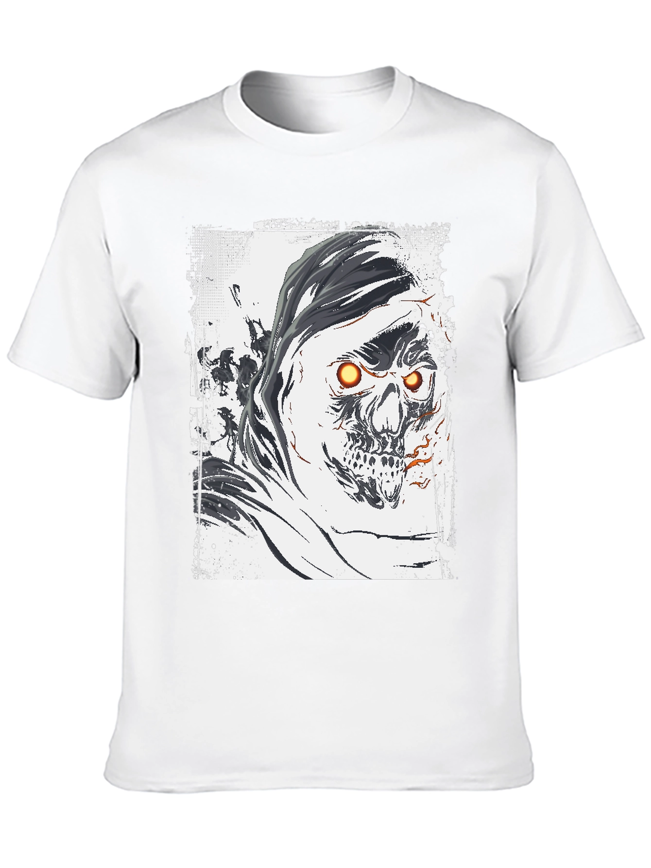 Grim Reaper Graphic Tee - Skull Design