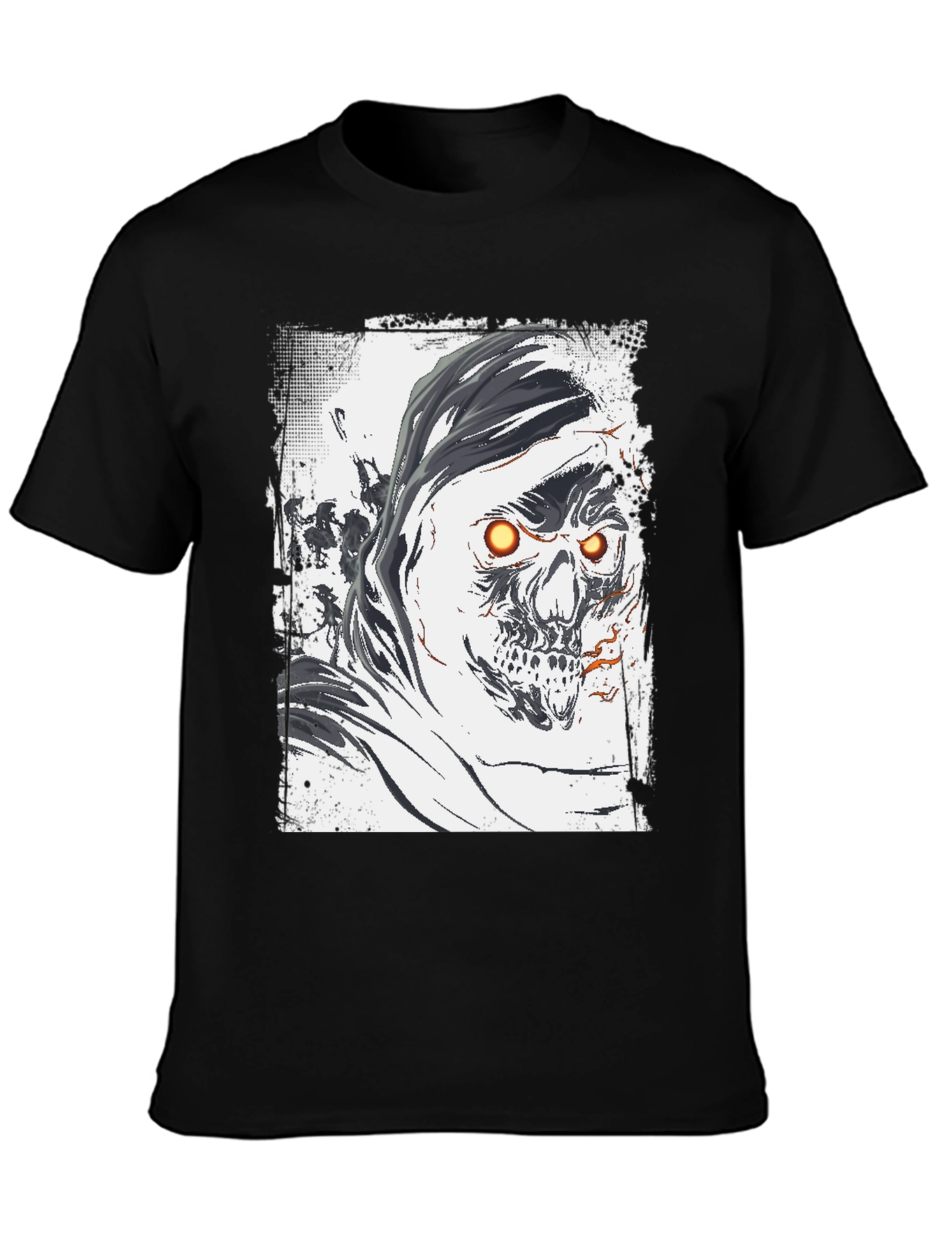 Grim Reaper Graphic Tee - Skull Design