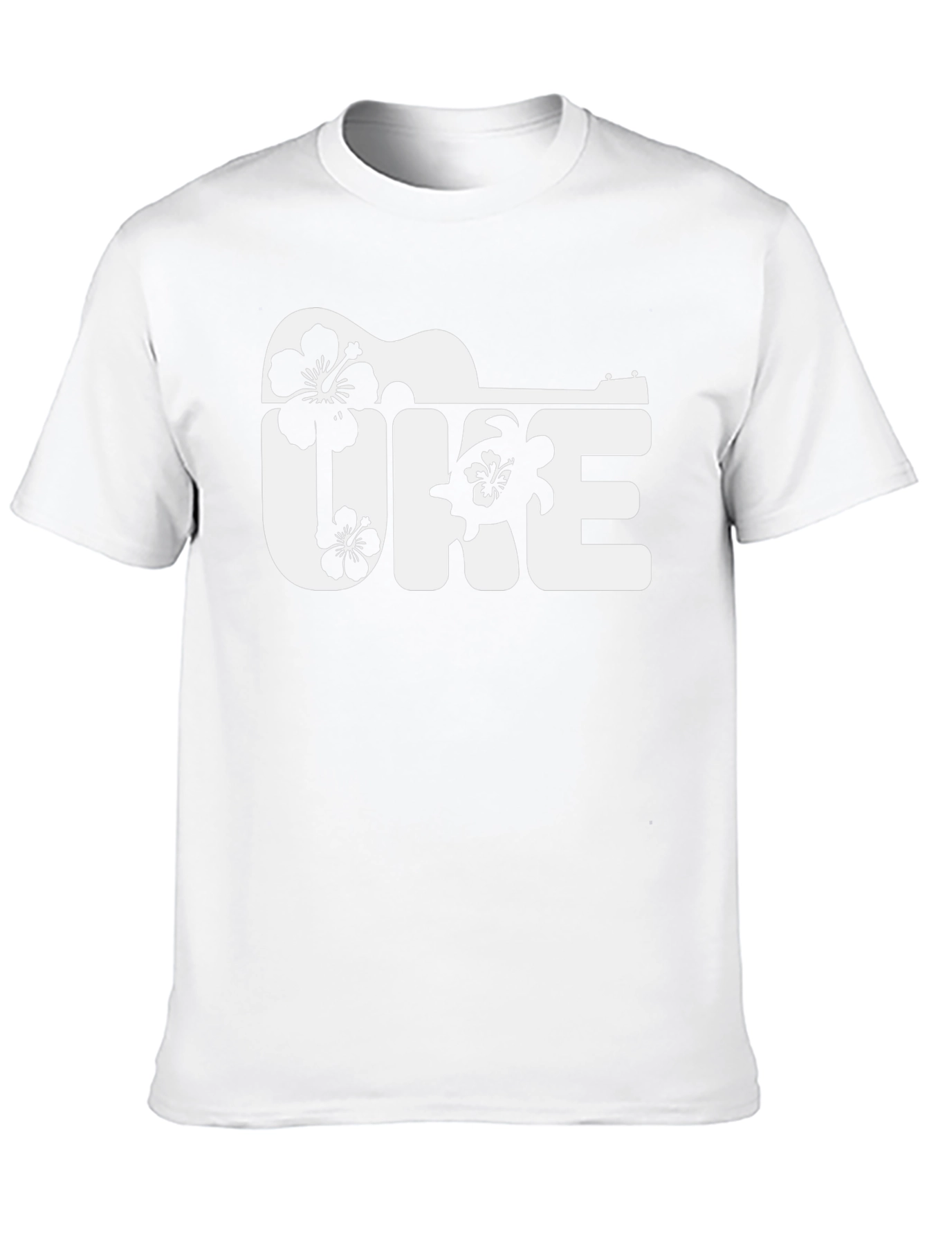 Black Ukulele Uke Graphic Tee - Island Vibes