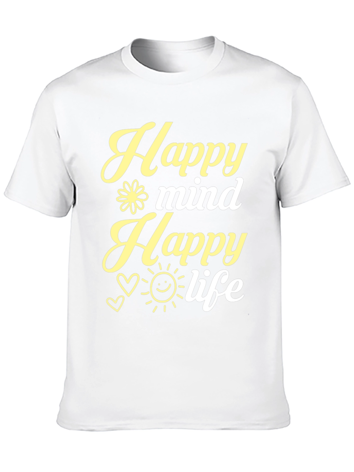 Happy Mind Happy Life Graphic Tee