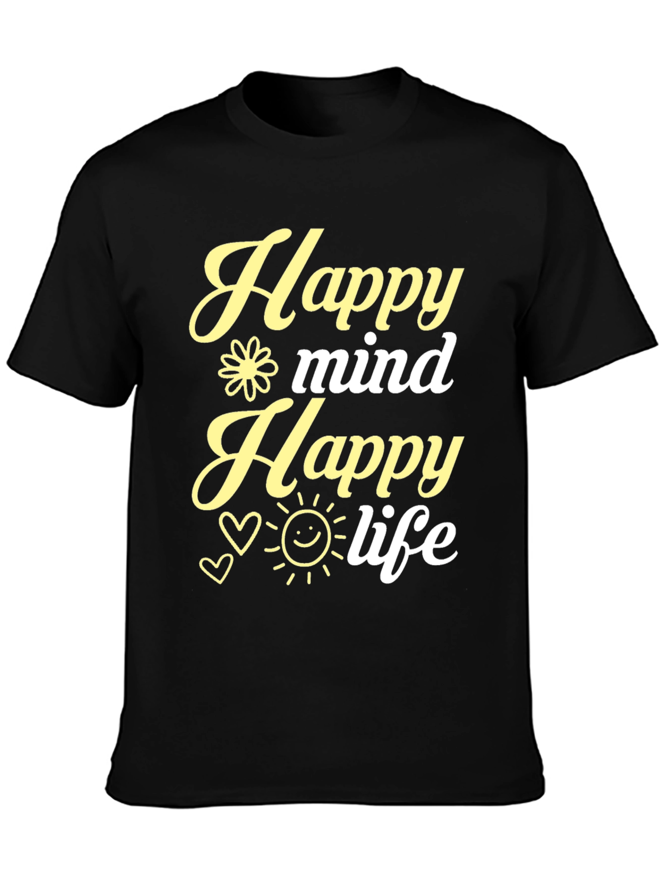 Happy Mind Happy Life Graphic Tee