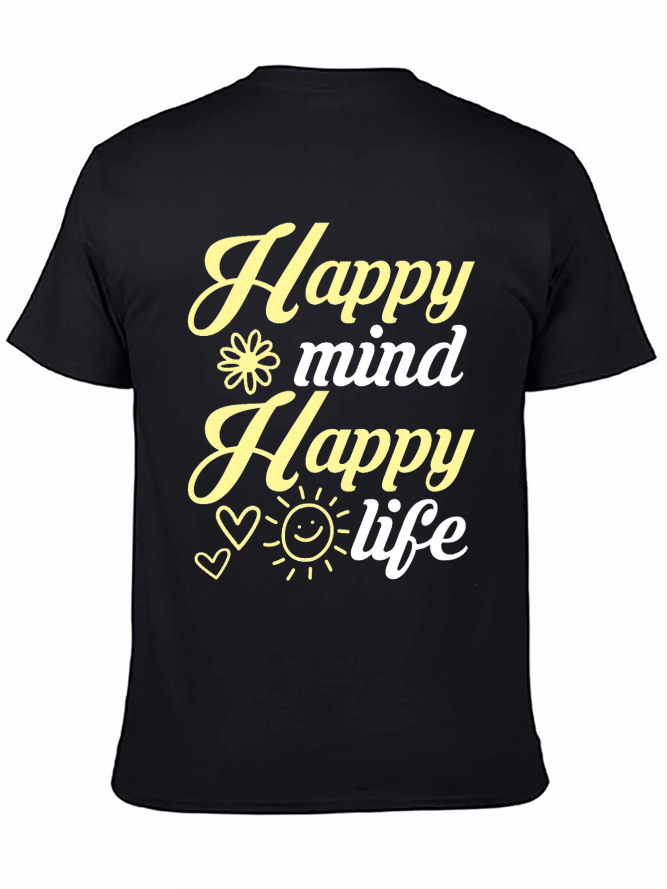 Happy Mind Happy Life Graphic Tee
