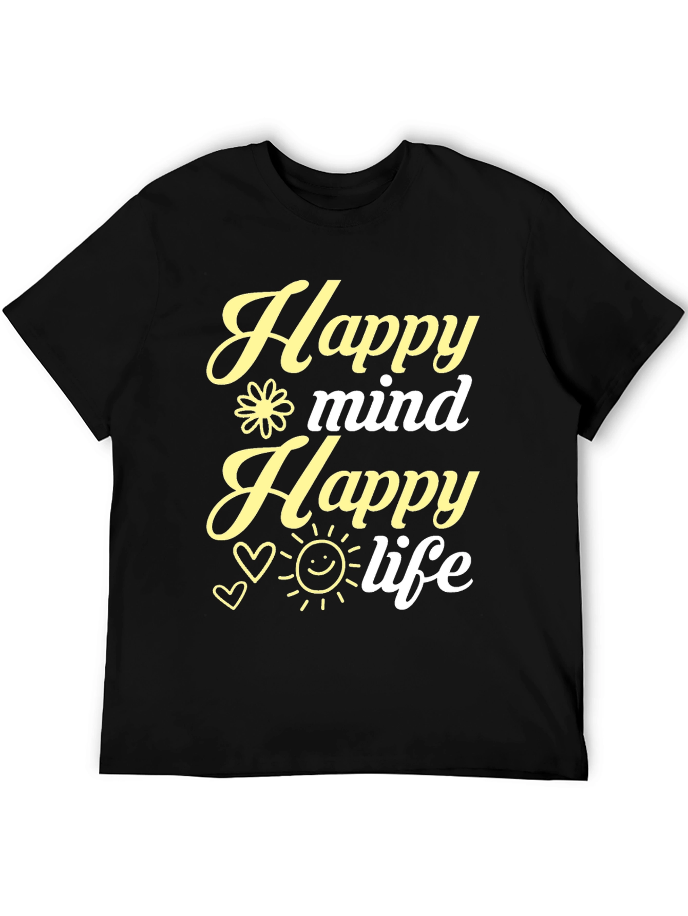 Happy Mind Happy Life Graphic Tee