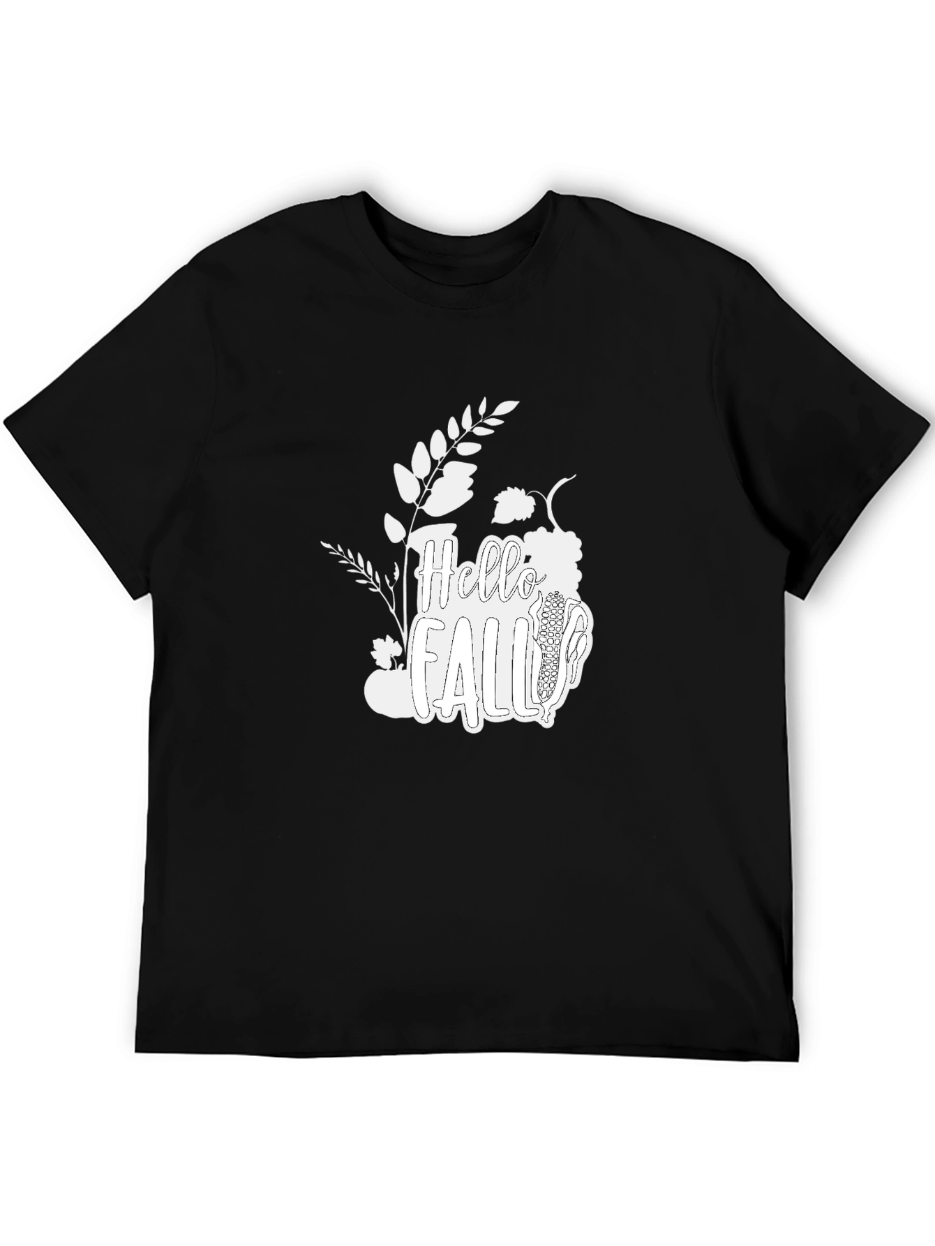 Hello Fall T-Shirt: Autumn Harvest Design