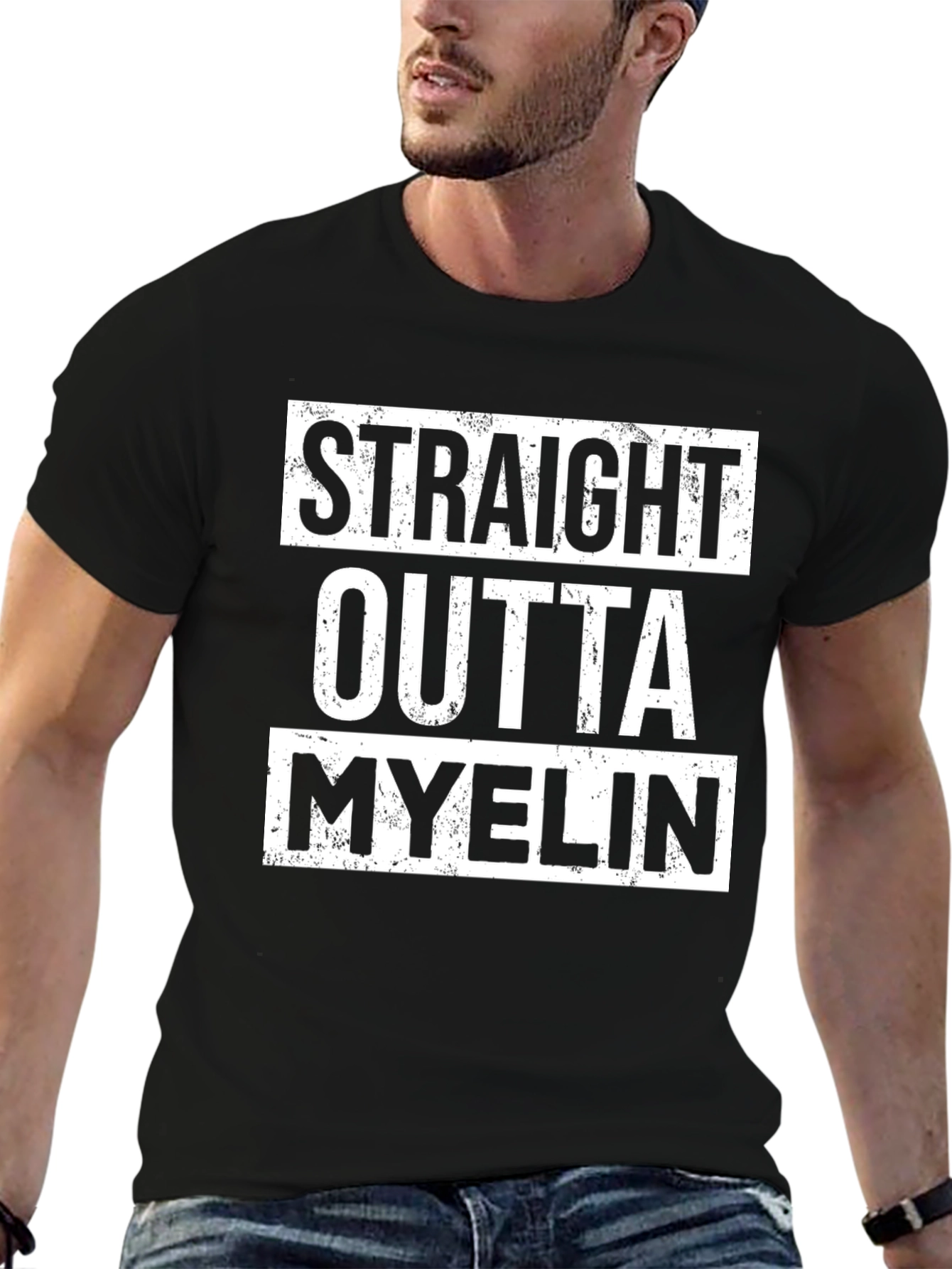 Straight Outta Myelin T-Shirt - Funny Neurology Tee