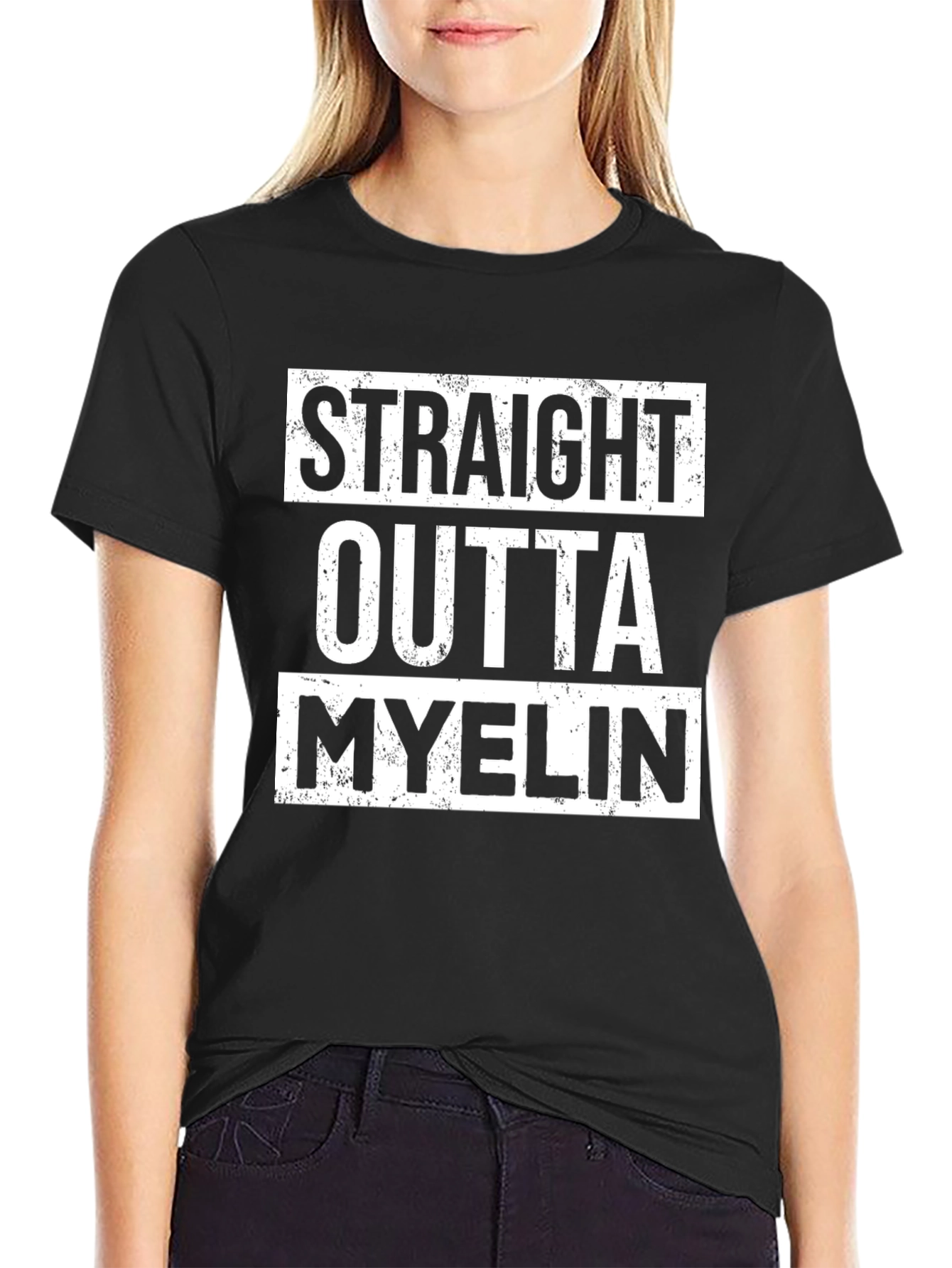 Straight Outta Myelin T-Shirt - Funny Neurology Tee