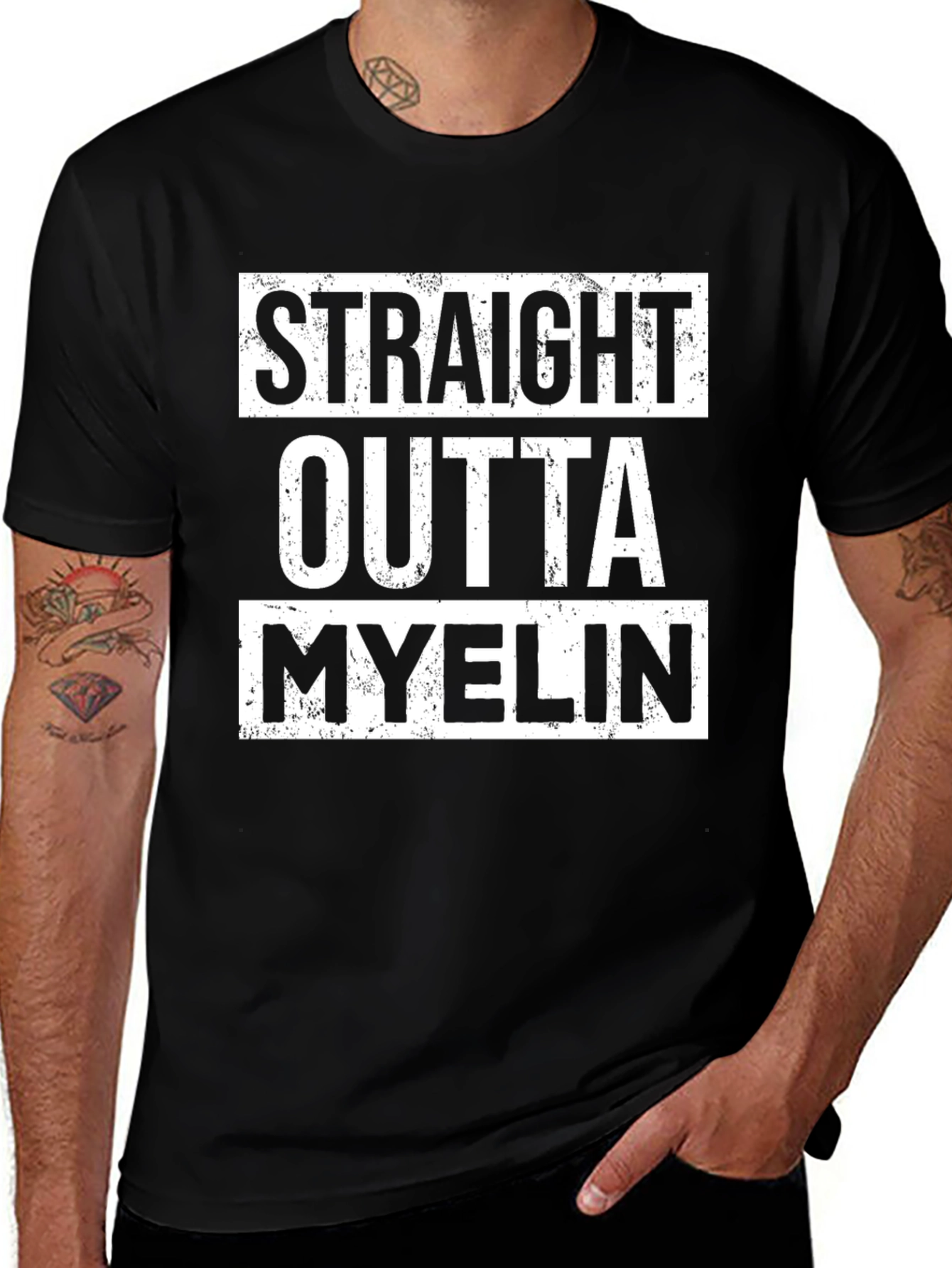 Straight Outta Myelin T-Shirt - Funny Neurology Tee