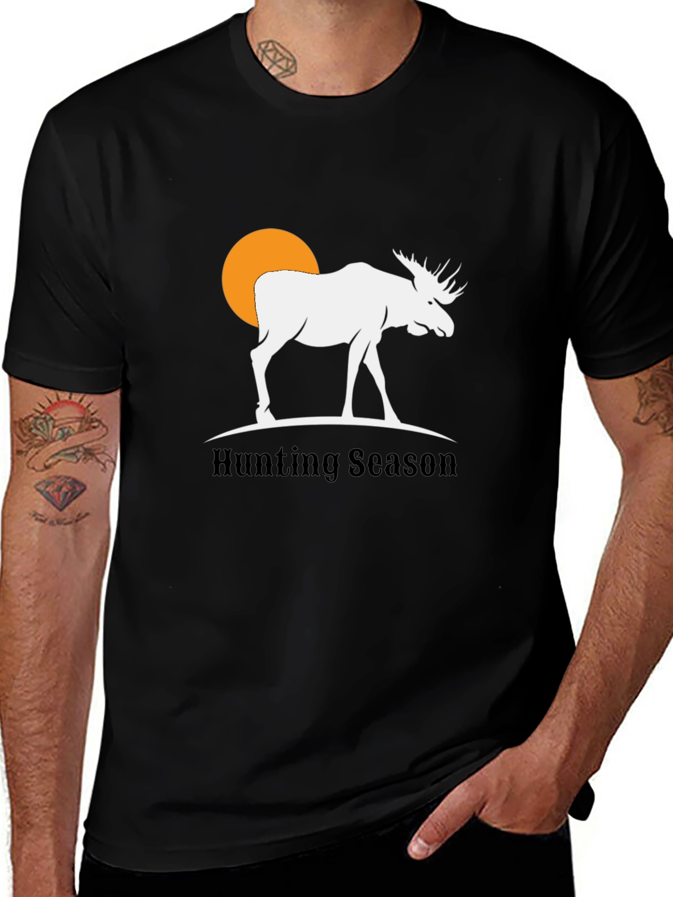 Hunting Season Moose Graphic T-Shirt
