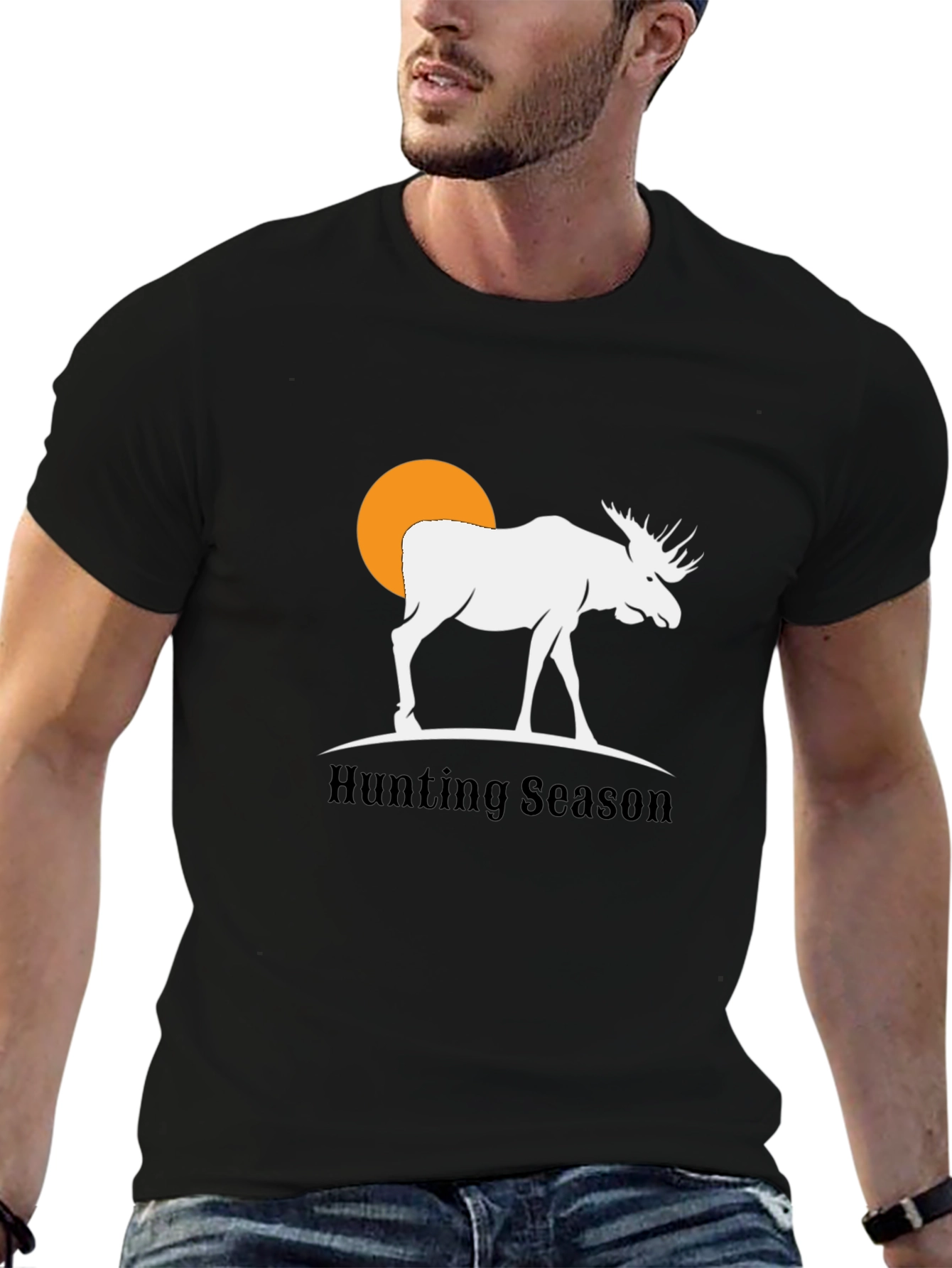 Hunting Season Moose Graphic T-Shirt
