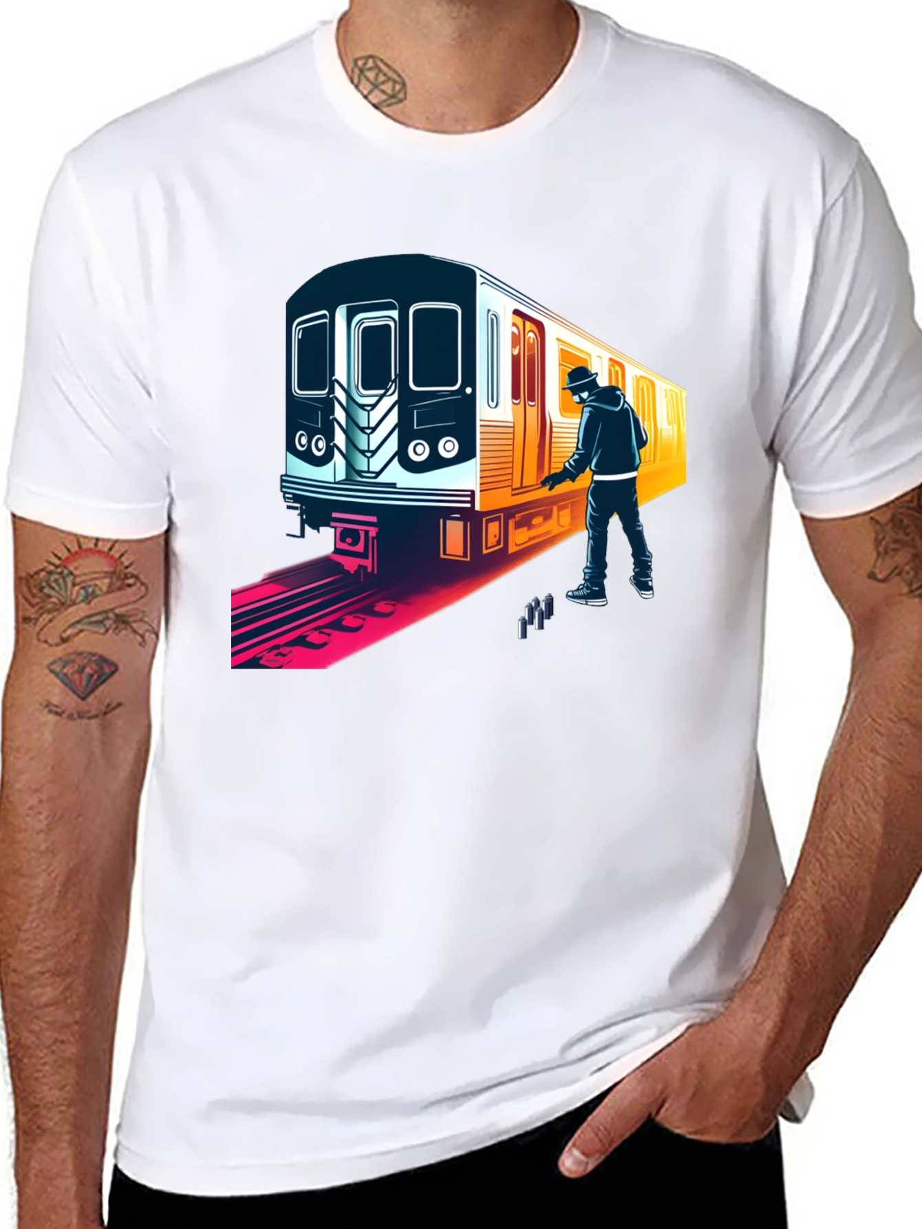 Subway Graffiti T-Shirt - Street Art Tee