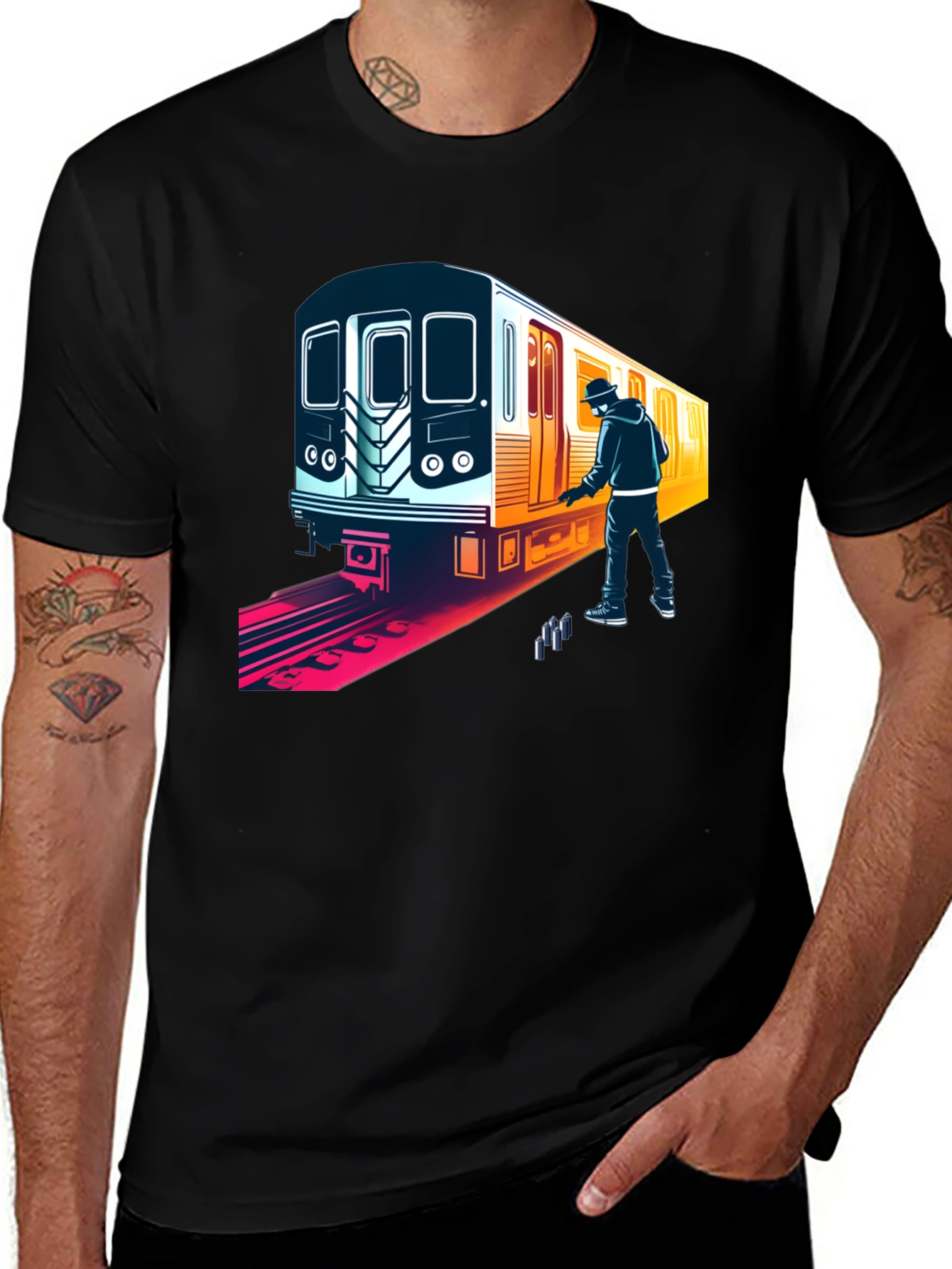 Subway Graffiti T-Shirt - Street Art Tee