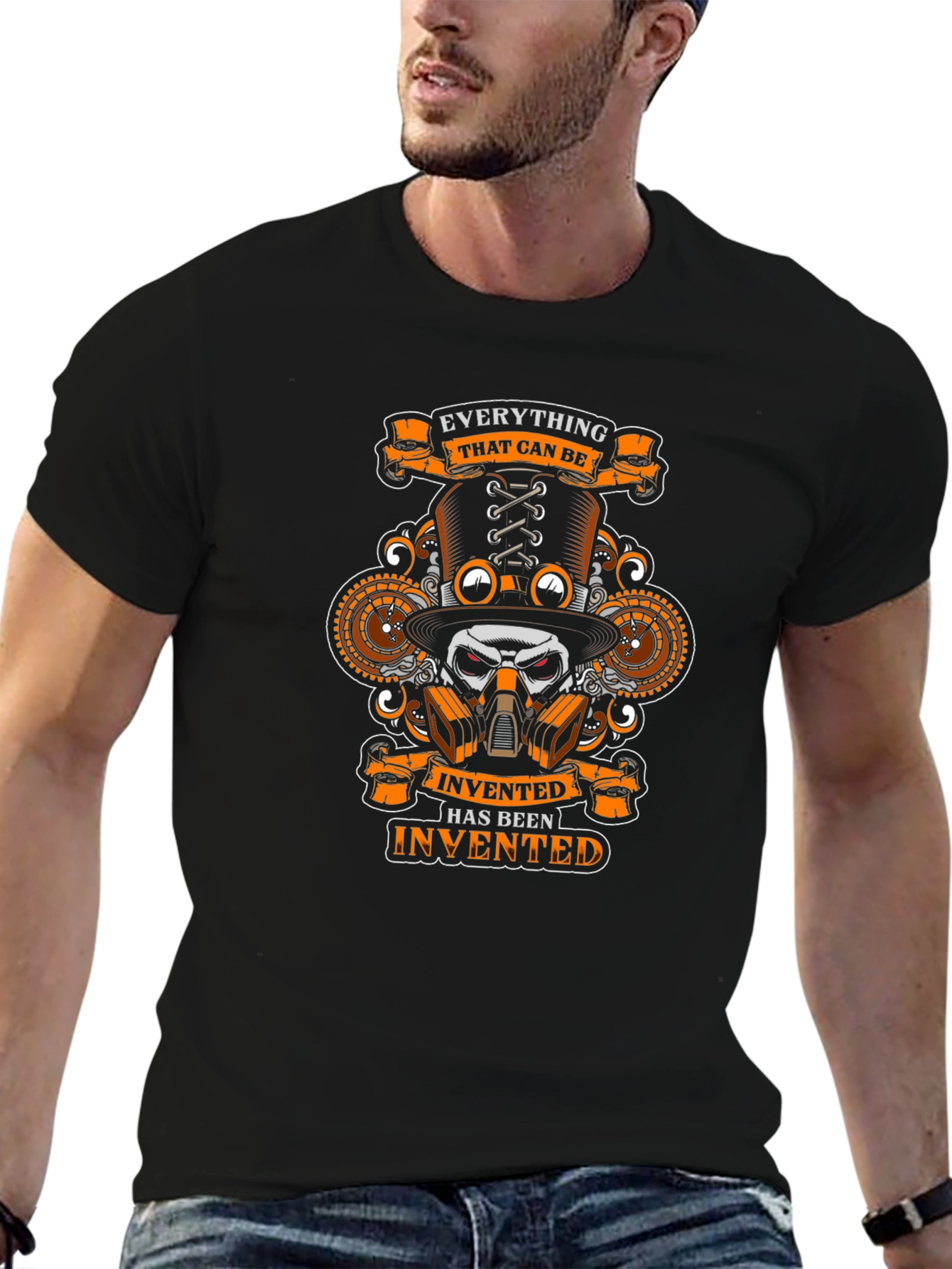 Steampunk Skull T-Shirt - Everything That Can Be Invented