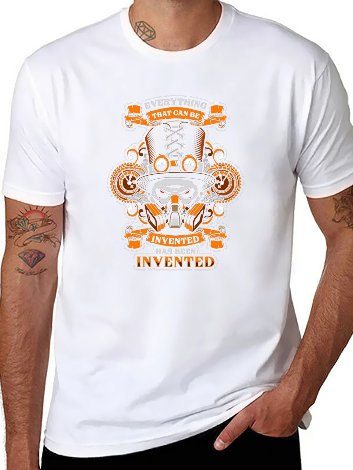 Steampunk Skull T-Shirt - Everything That Can Be Invented