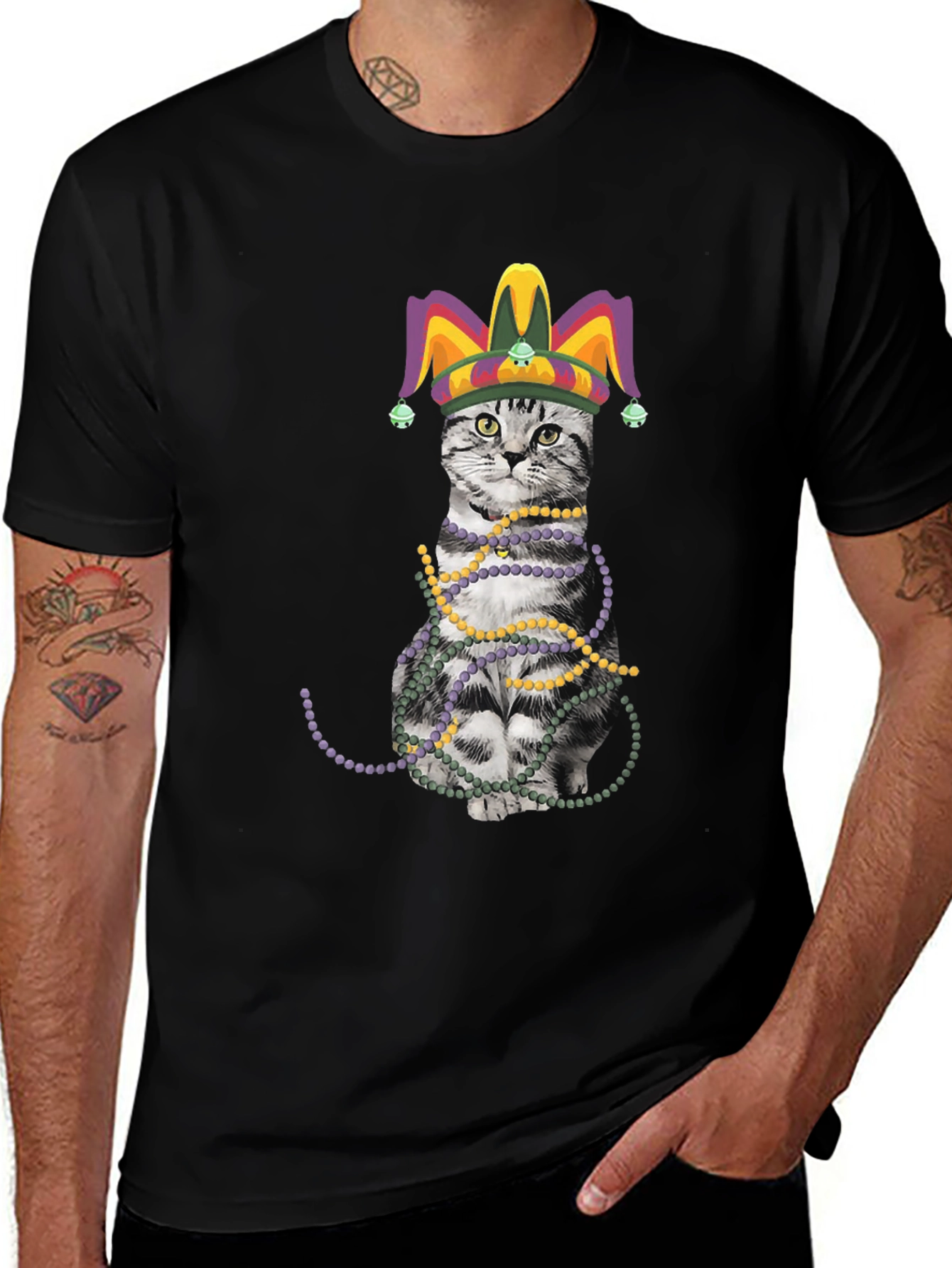 Mardi Gras Cat T-Shirt
