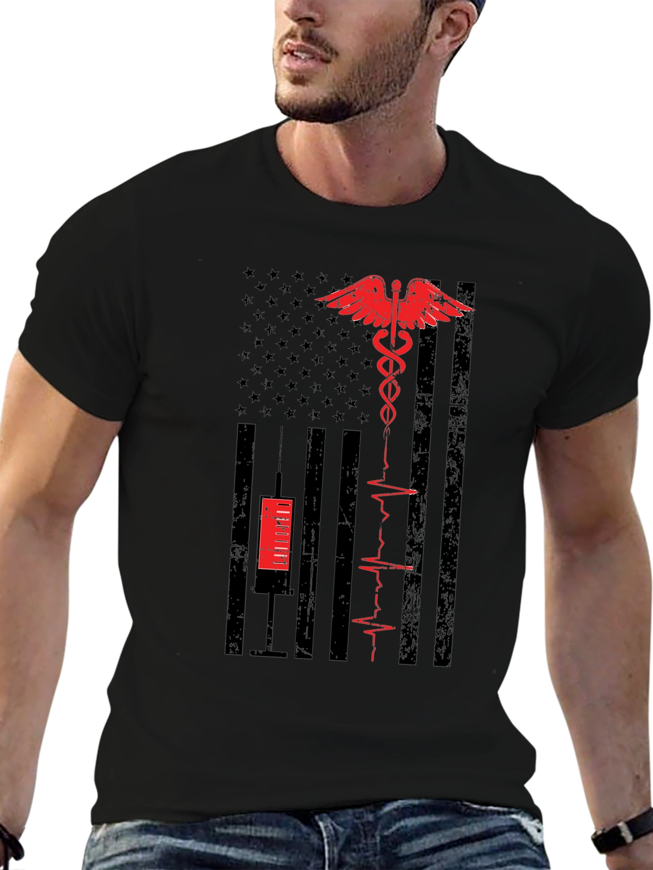 Medical American Flag T-Shirt