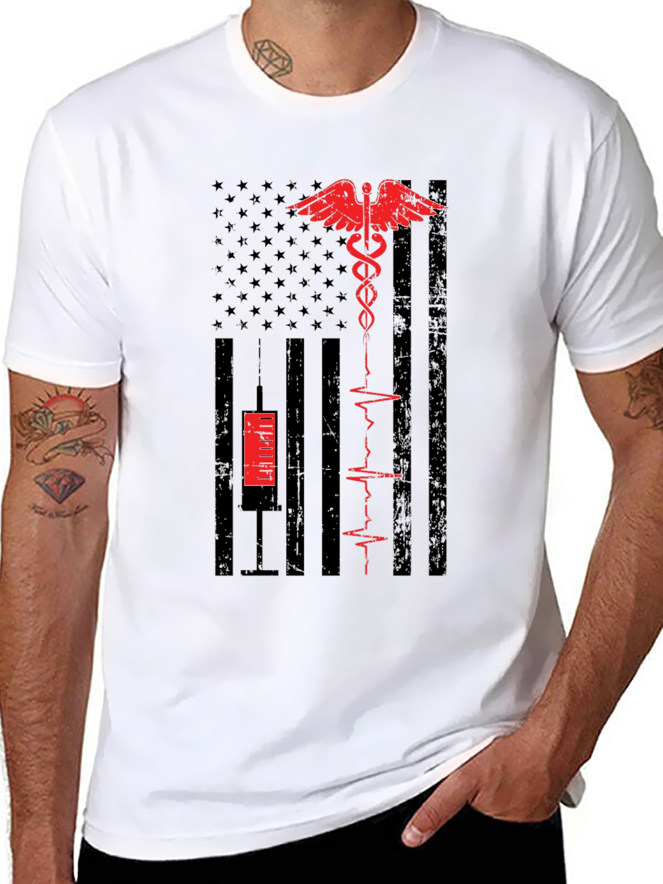 Medical American Flag T-Shirt