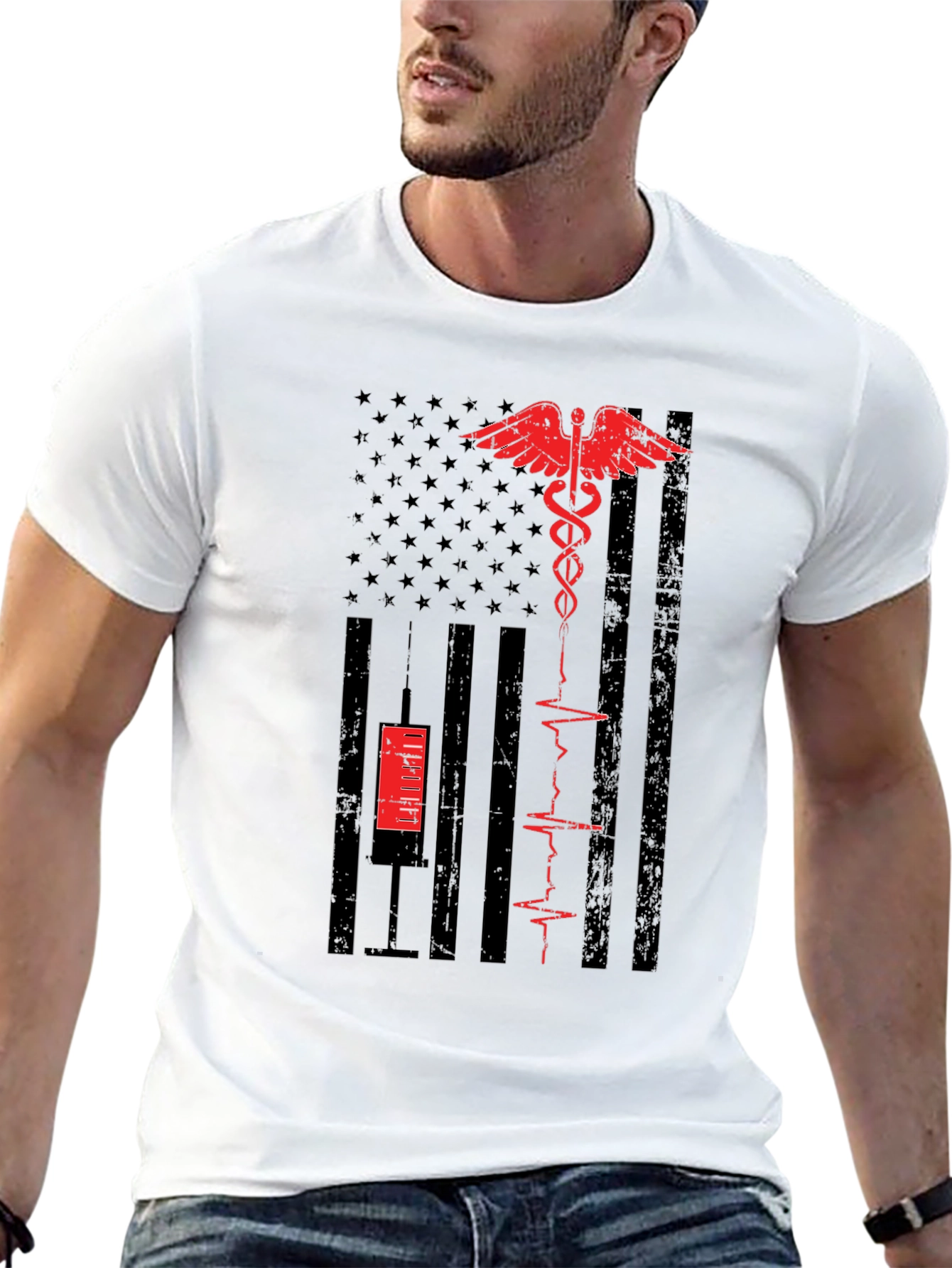Medical American Flag T-Shirt