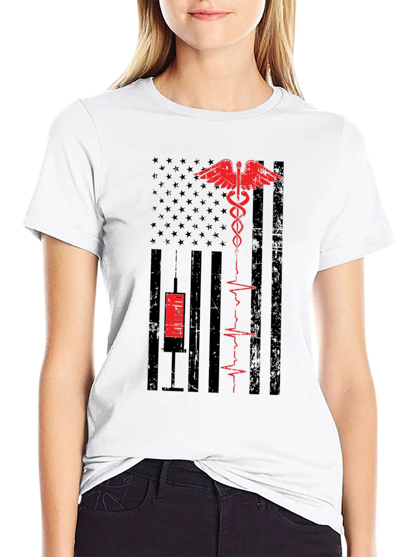 Medical American Flag T-Shirt