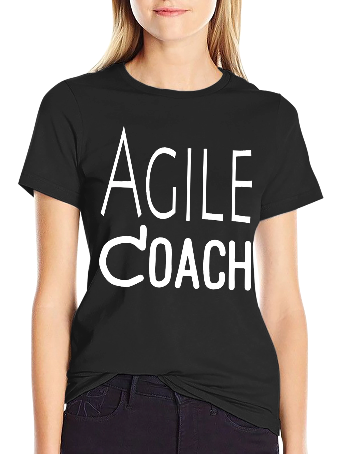 Agile Coach Black Cotton T-Shirt