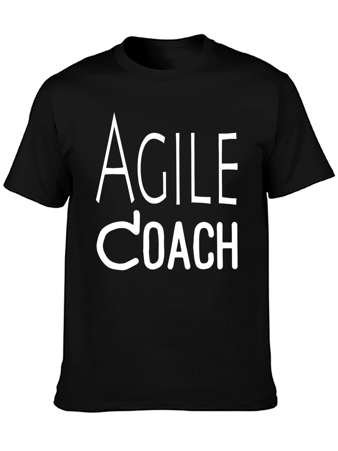 Agile Coach Black Cotton T-Shirt