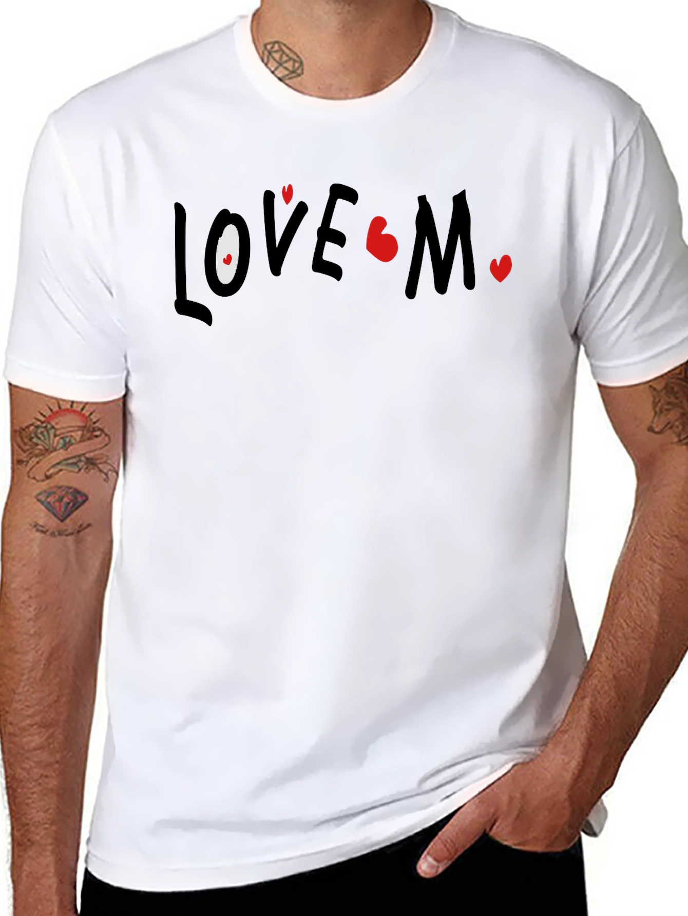 Love Me T-Shirt - Heart Accents