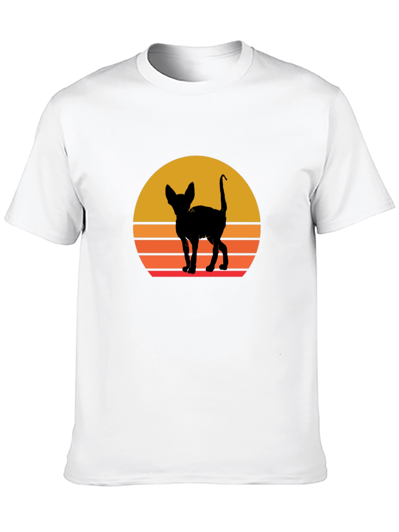 Retro Cat Silhouette T-Shirt