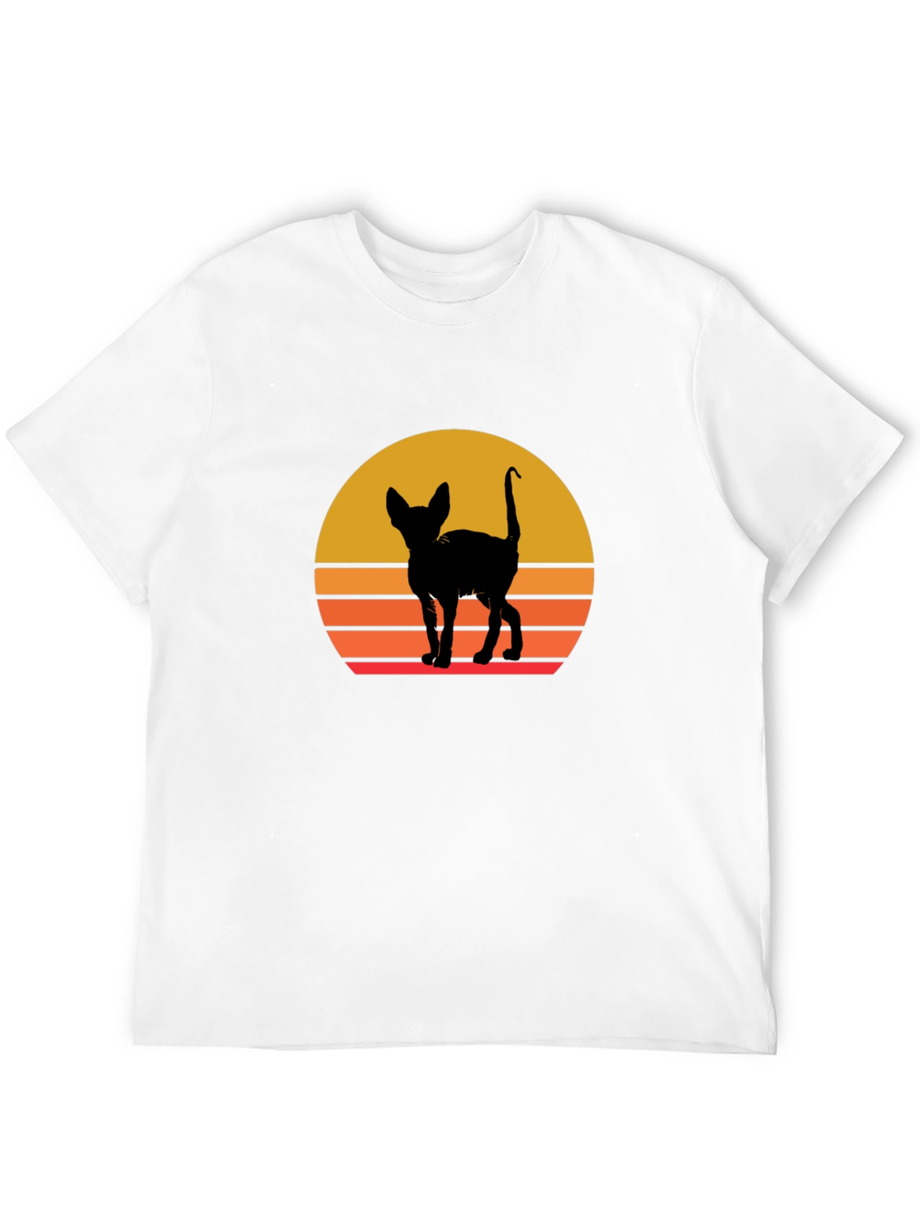 Retro Cat Silhouette T-Shirt