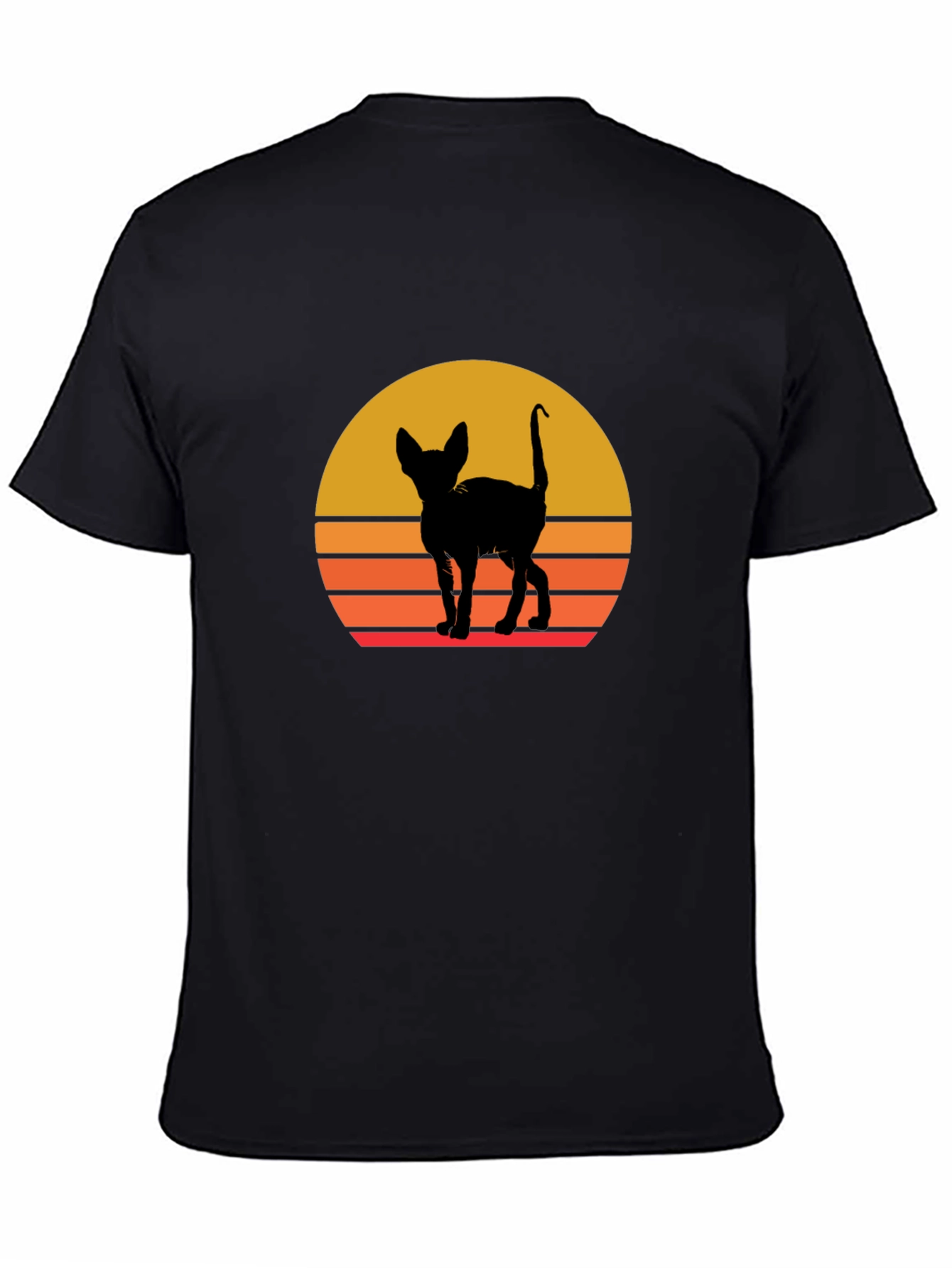 Retro Cat Silhouette T-Shirt