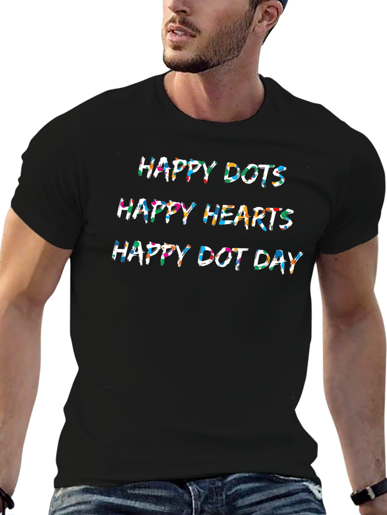Happy Dots Hearts Day T-Shirt Fun Design