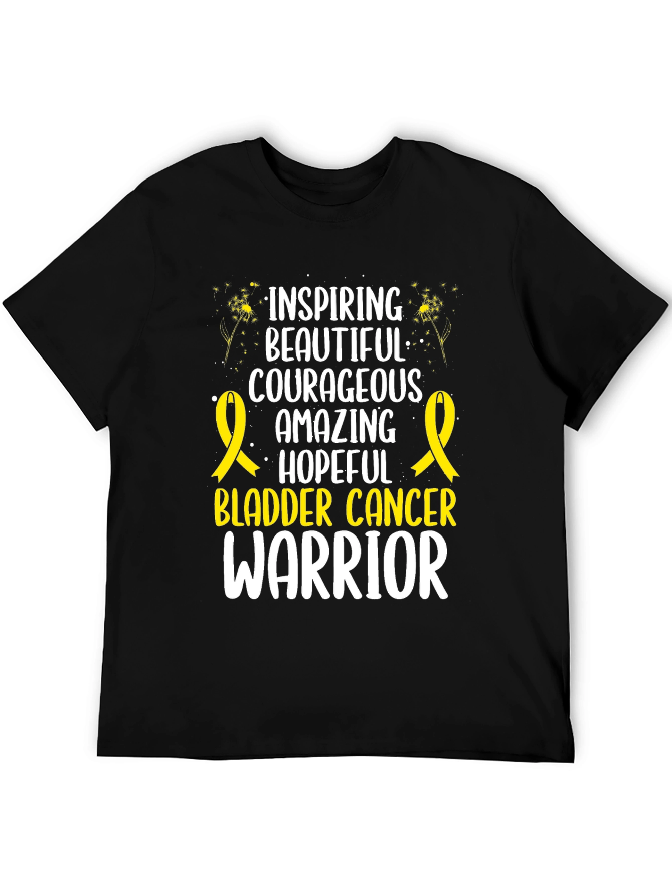 Bladder Cancer Warrior Inspirational Graphic T-Shirt