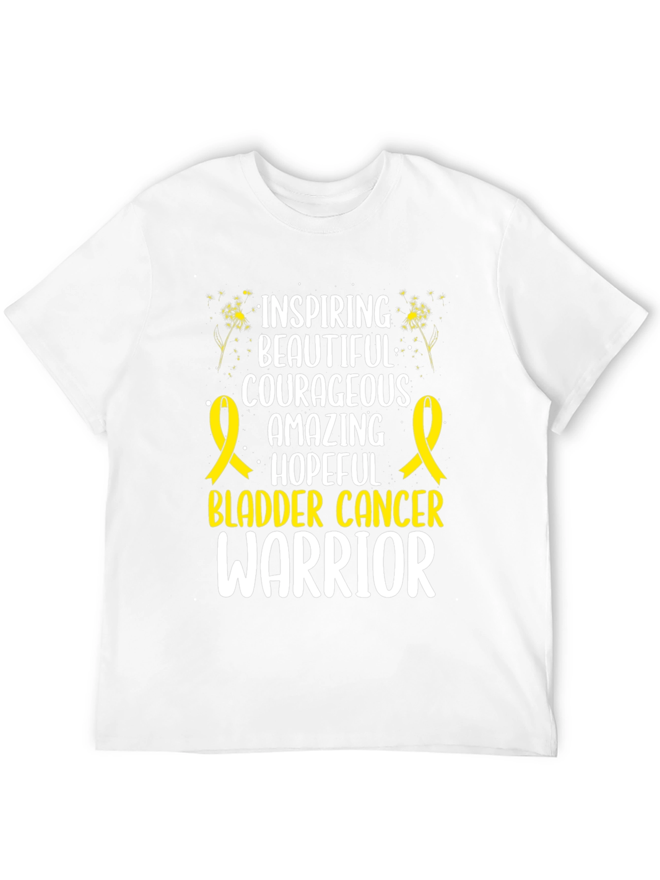 Bladder Cancer Warrior Inspirational Graphic T-Shirt