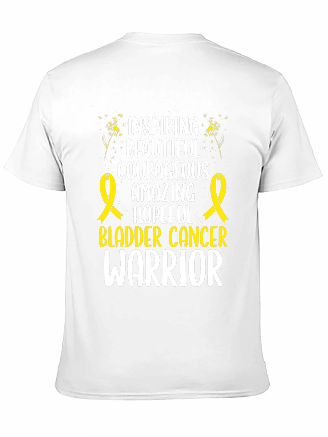 Bladder Cancer Warrior Inspirational Graphic T-Shirt