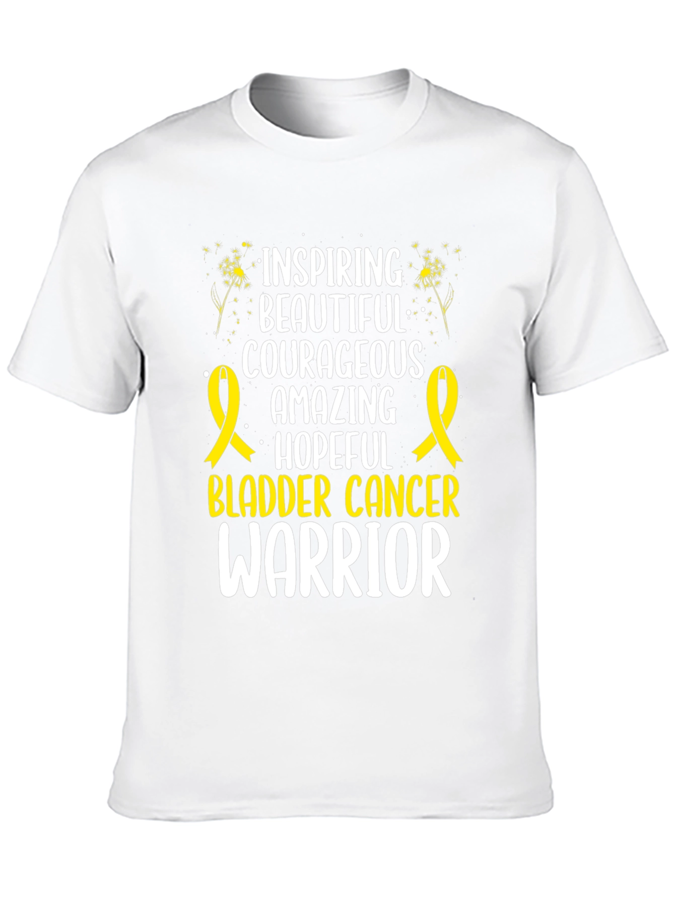 Bladder Cancer Warrior Inspirational Graphic T-Shirt