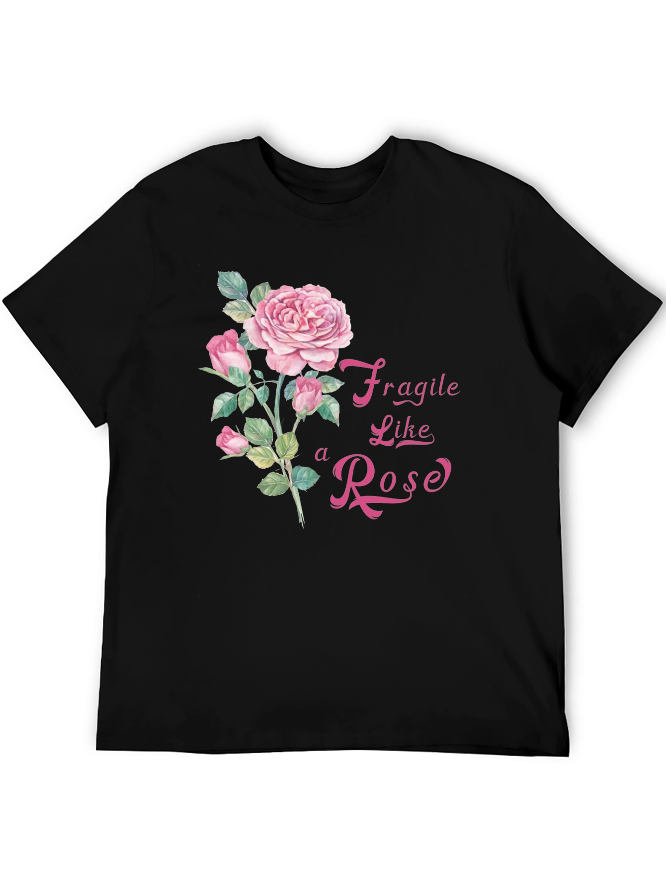Fragile Like a Rose Graphic T-Shirt