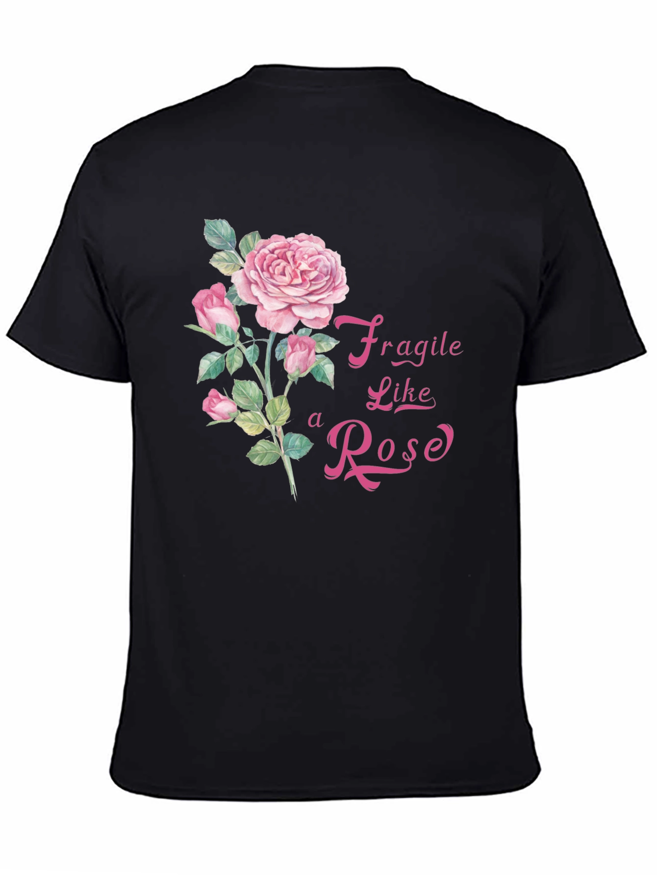 Fragile Like a Rose Graphic T-Shirt
