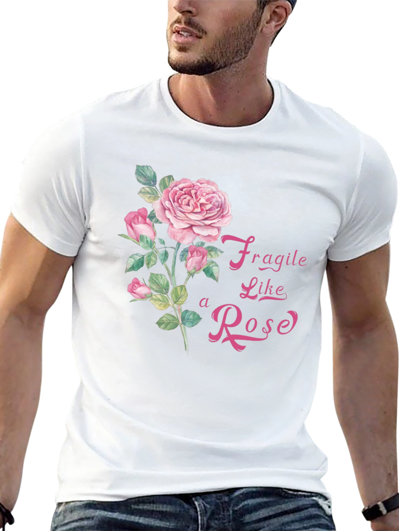 Fragile Like a Rose Graphic T-Shirt