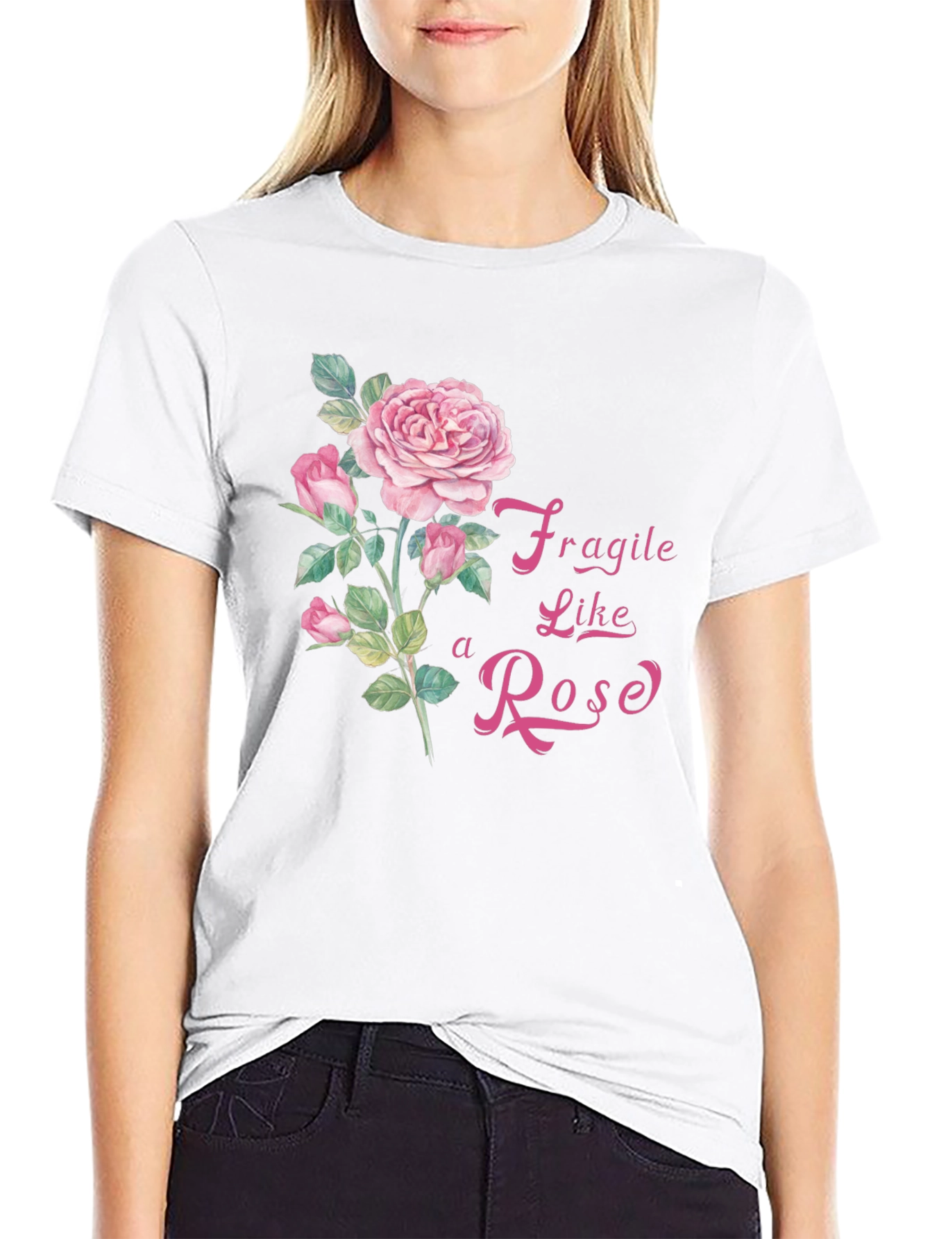 Fragile Like a Rose Graphic T-Shirt