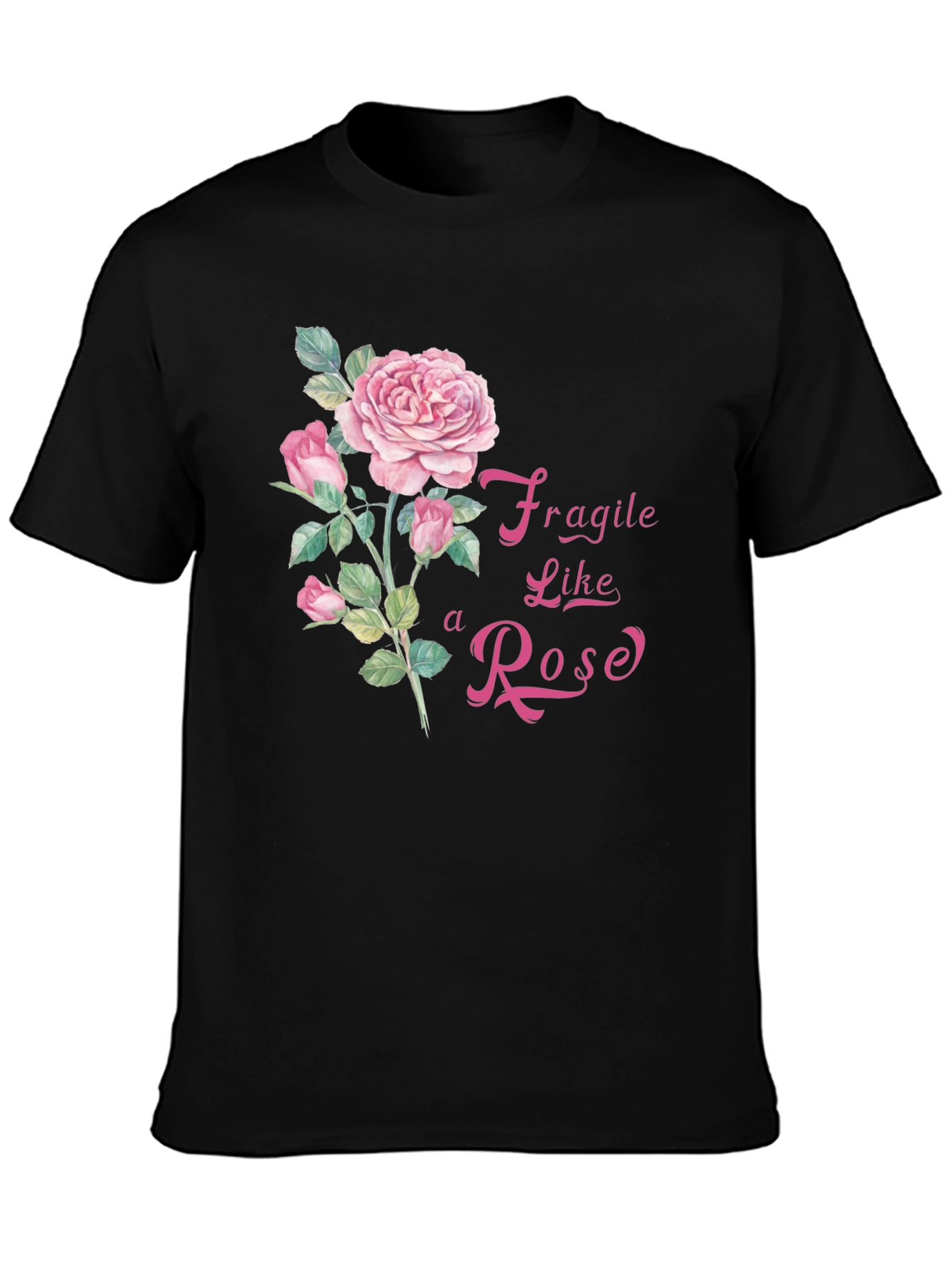 Fragile Like a Rose Graphic T-Shirt
