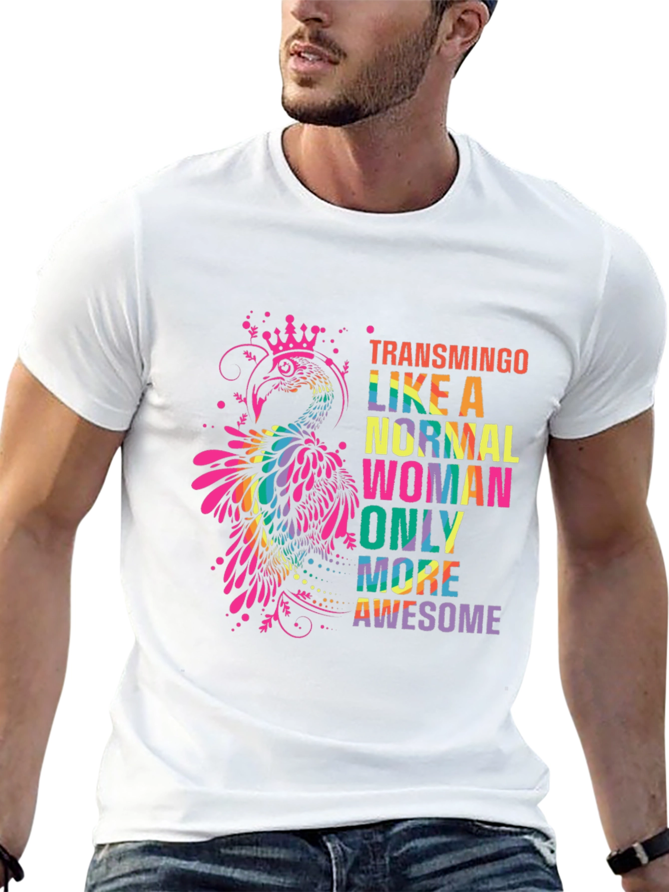 Transmingo Colorful Graphic T-Shirt
