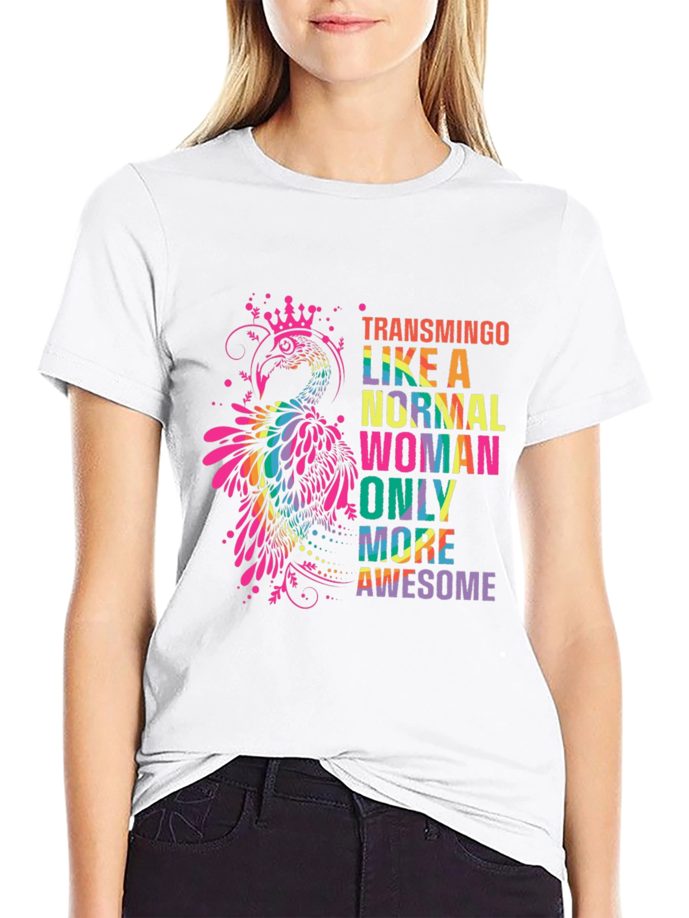 Transmingo Colorful Graphic T-Shirt