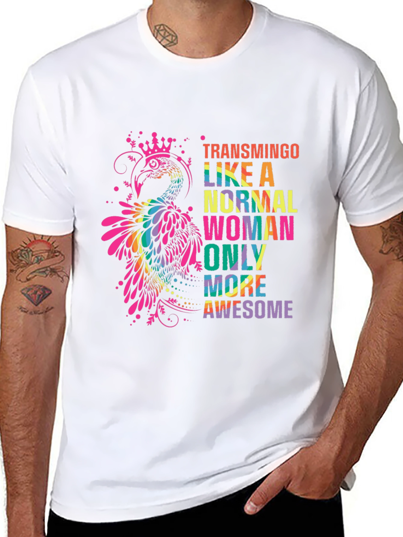 Transmingo Colorful Graphic T-Shirt