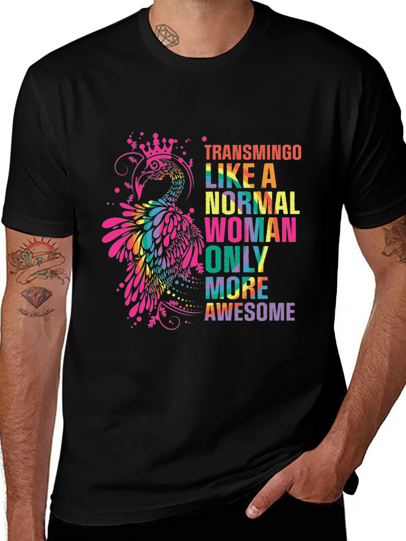 Transmingo Colorful Graphic T-Shirt