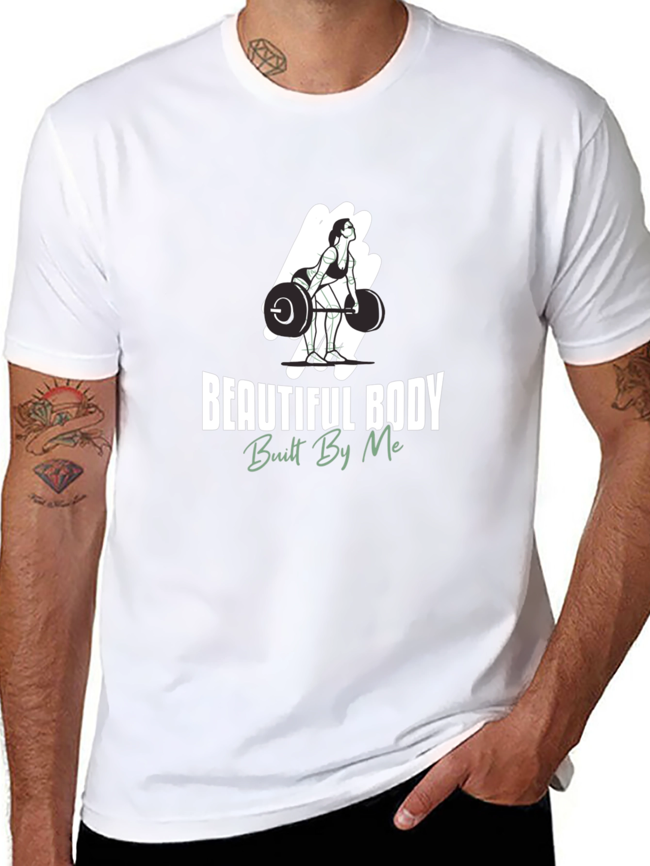 Beautiful Body Built By Me Graphic Tee