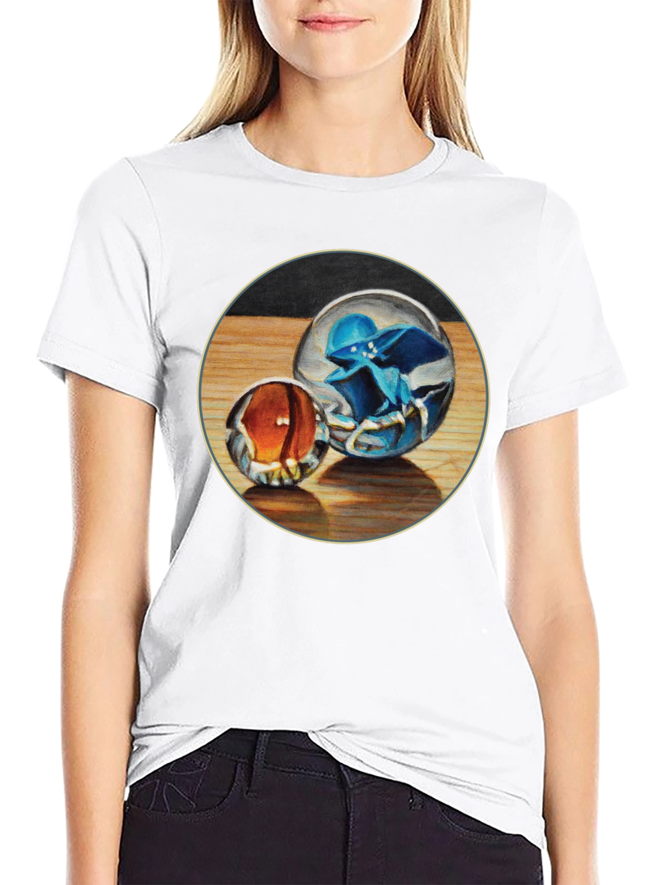 Marbles Graphic Tee - Unique Print