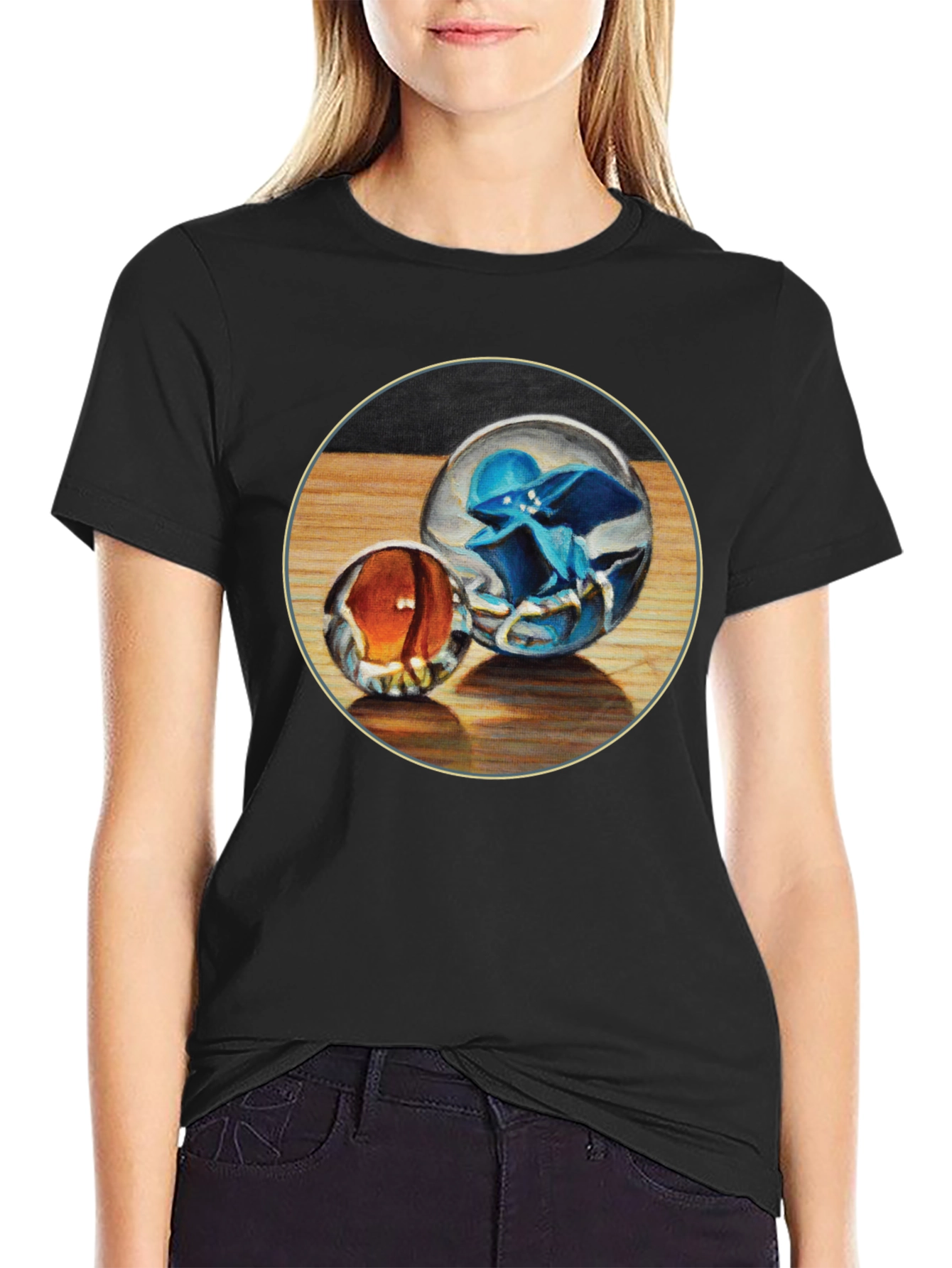 Marbles Graphic Tee - Unique Print