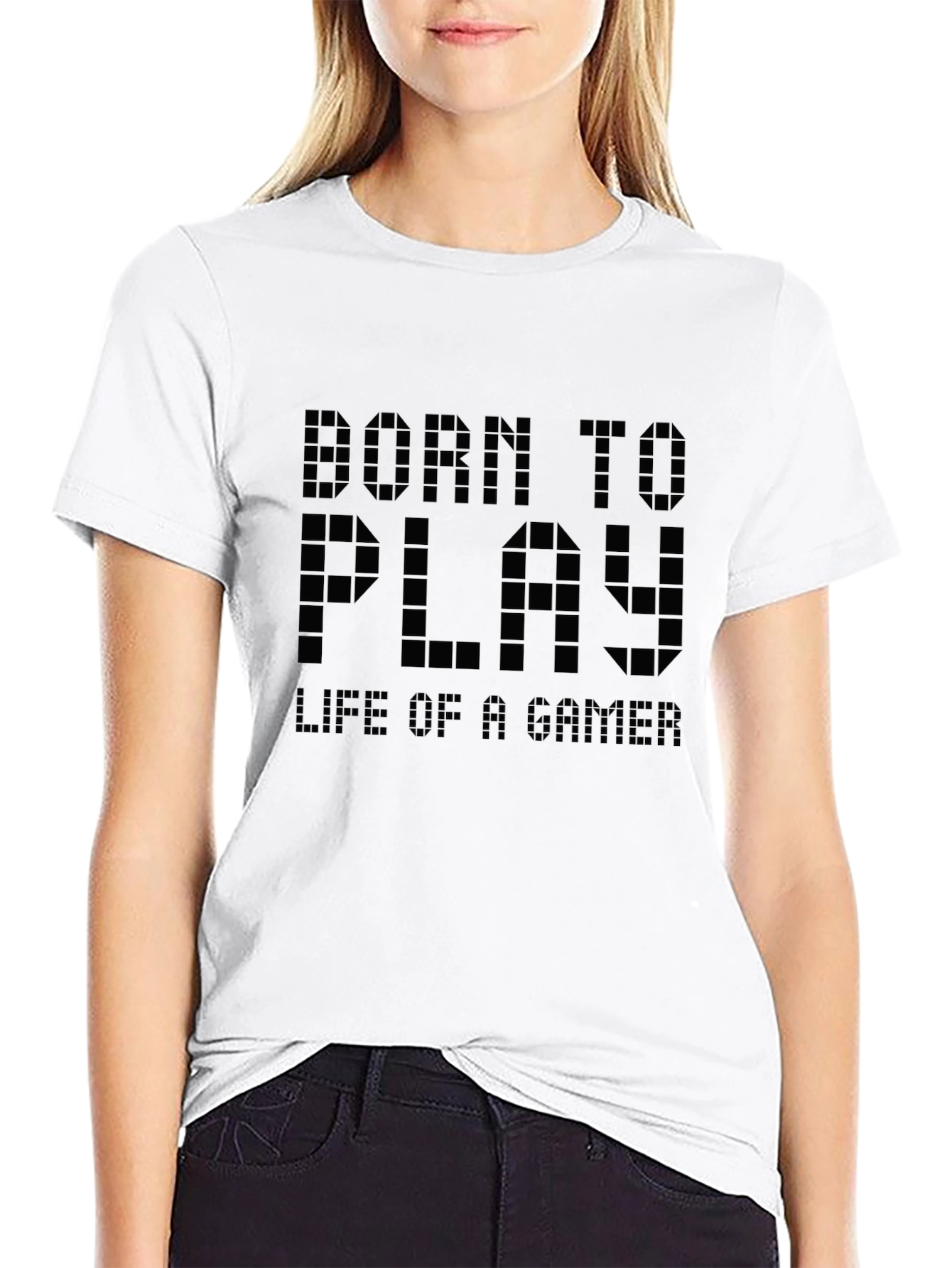 Born to Play Gamer Black T-Shirt